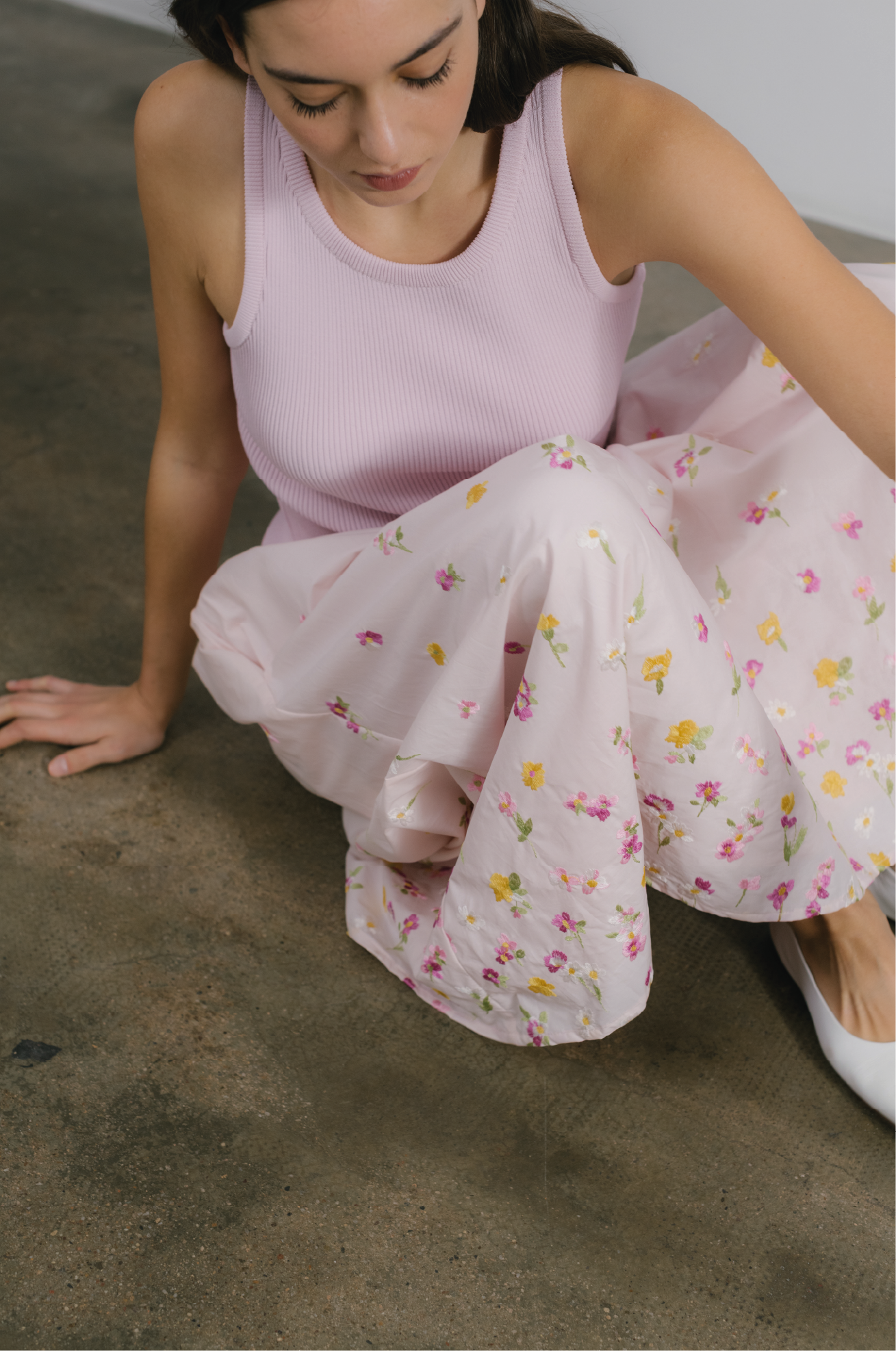 Cosima Dress Pink Floral