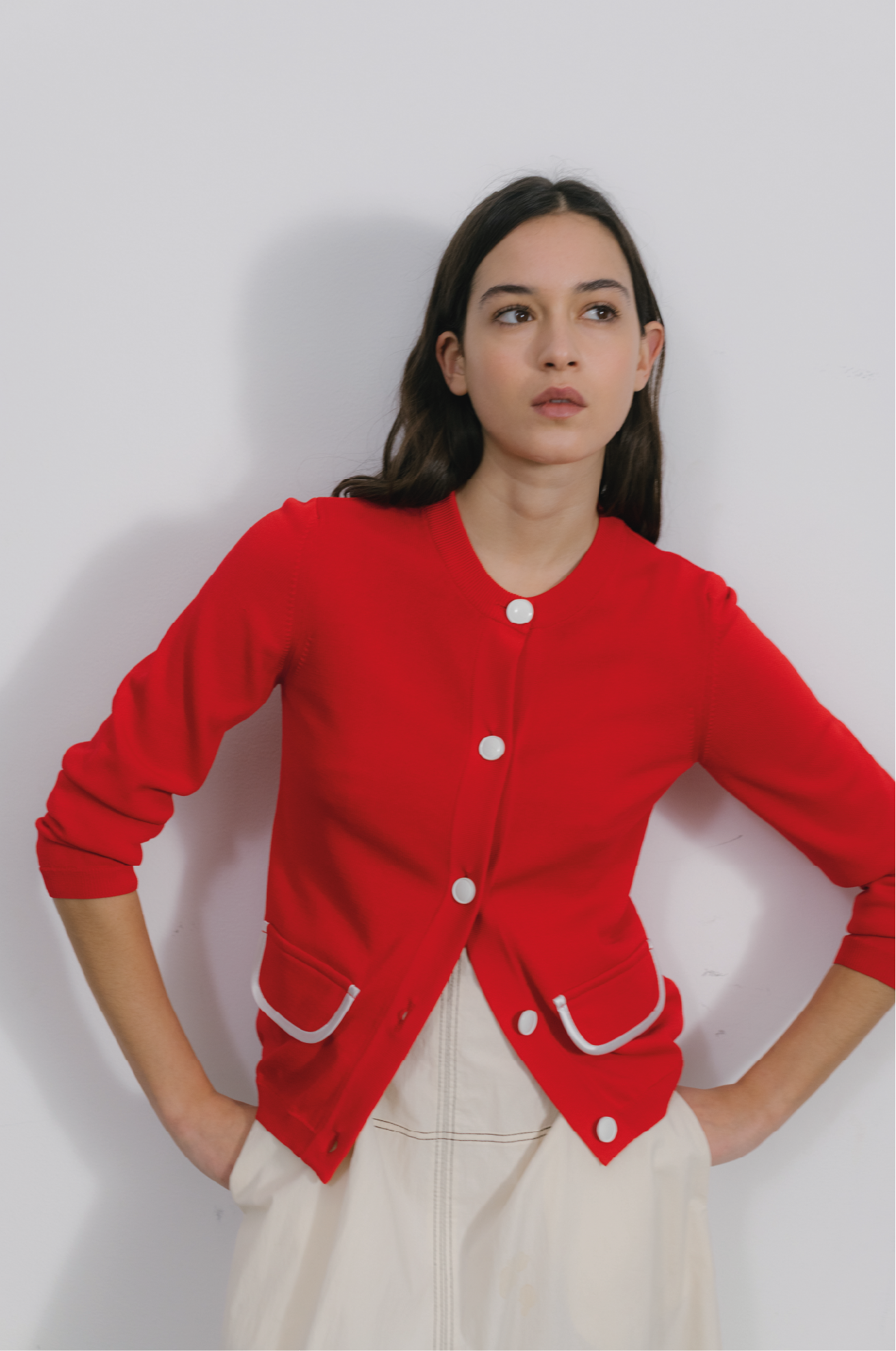 Montse Cardigan Red