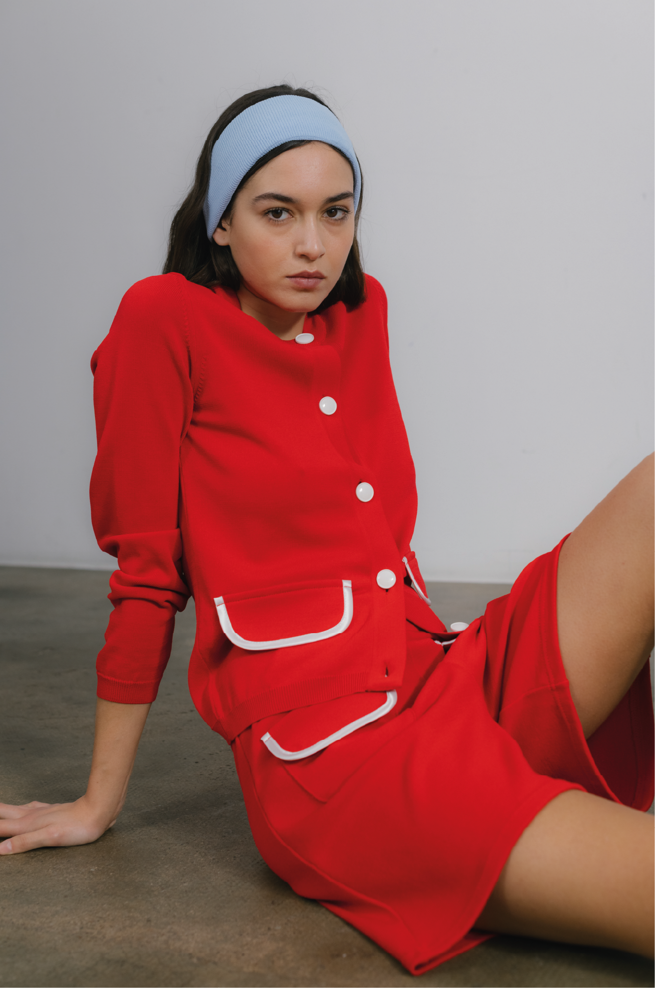 Montse Cardigan Red
