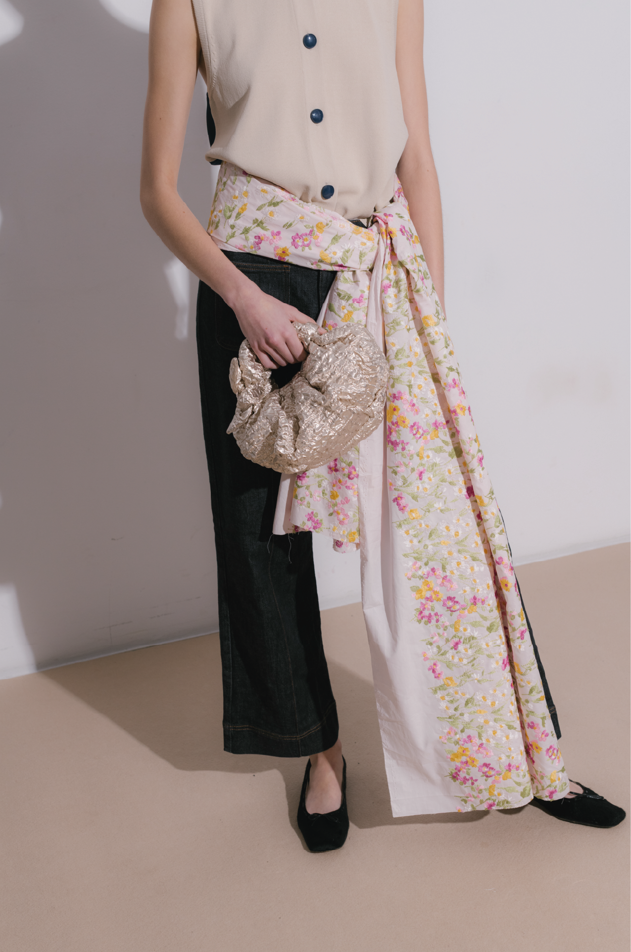 Bernatta Bag Silver Textured