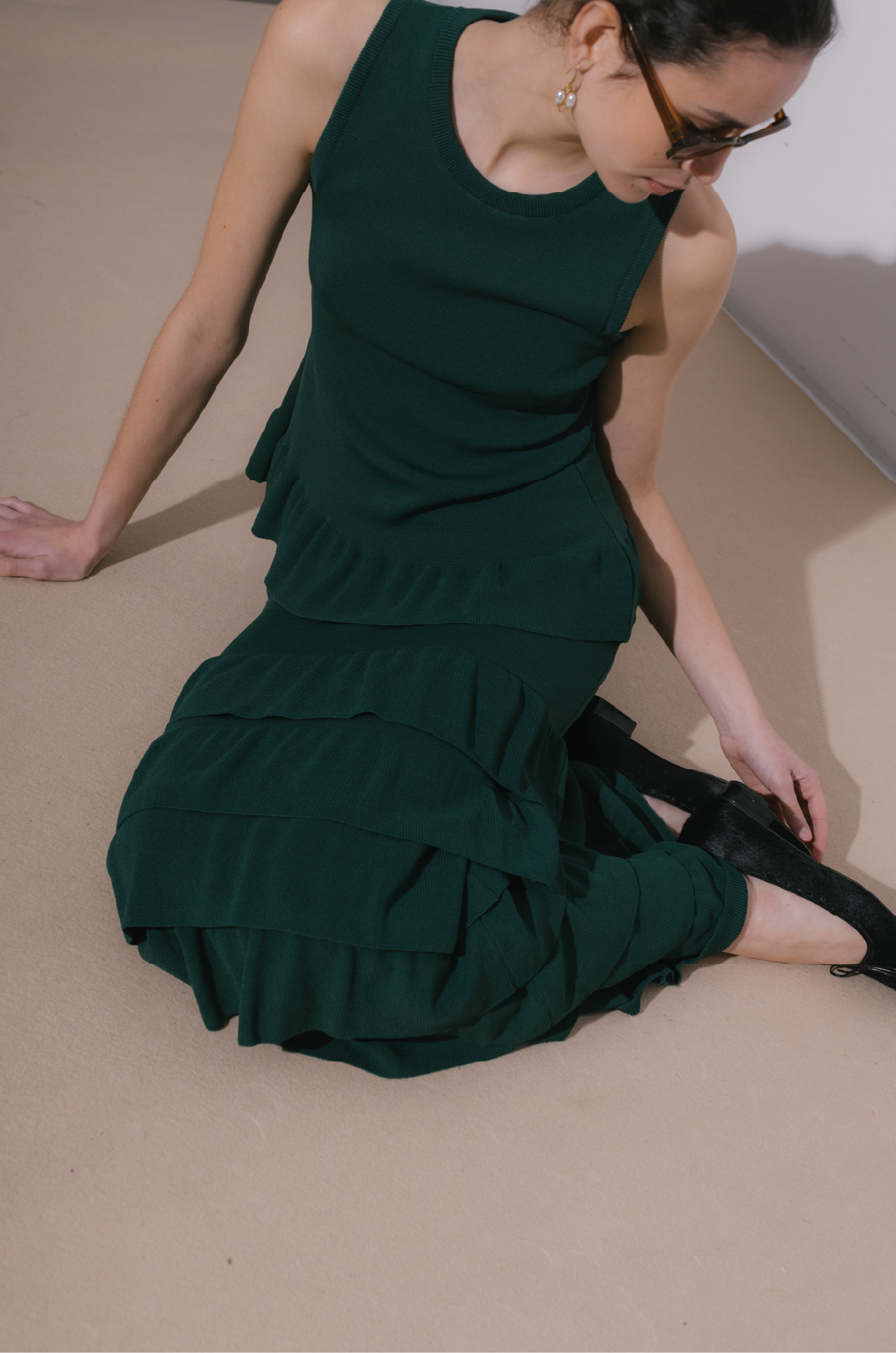 Falda Carmen Verde