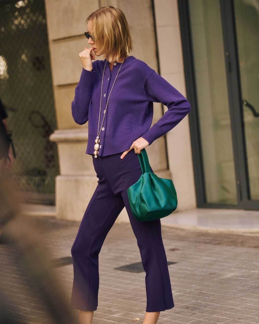 Kent Cardigan Purple