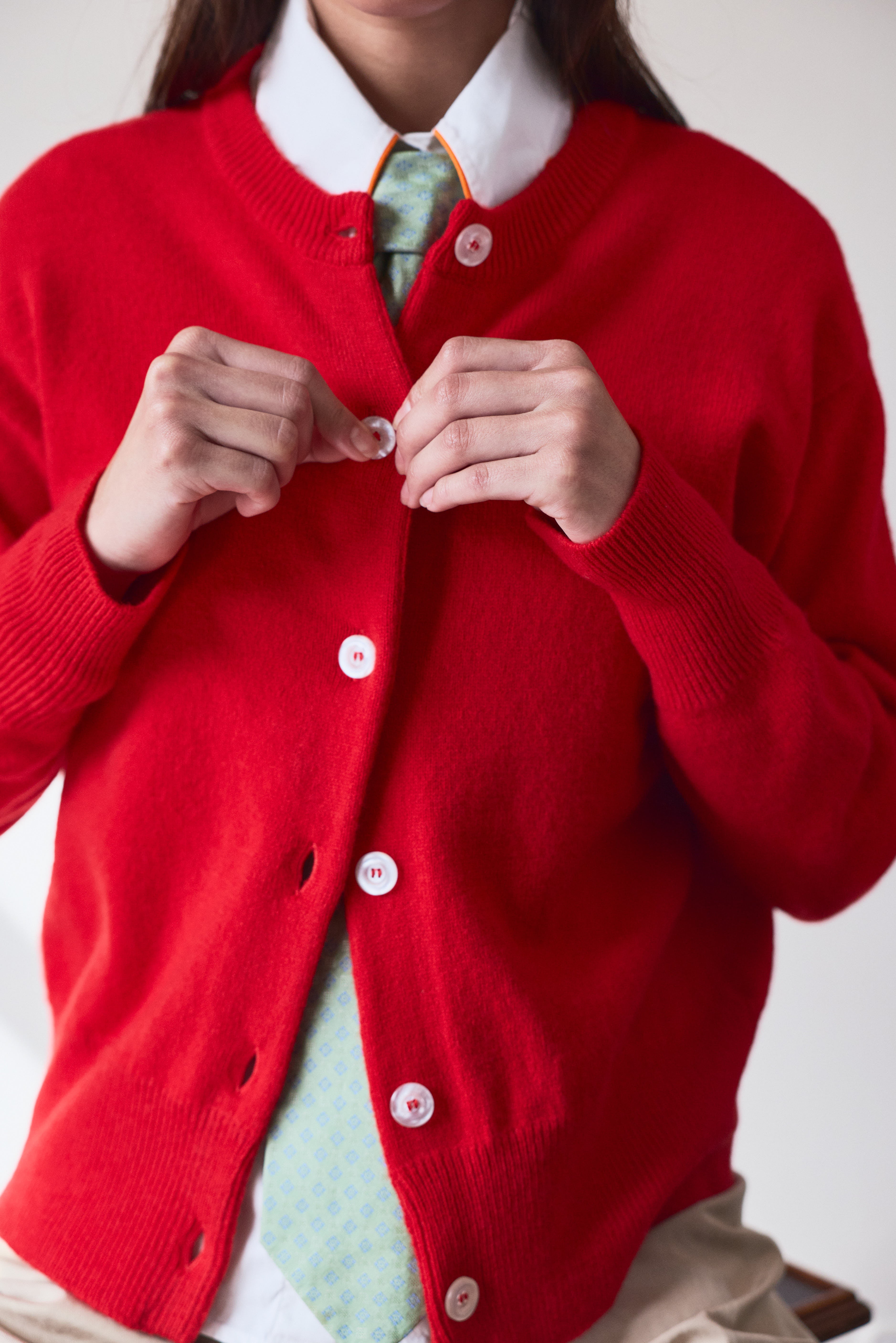 Kent Cardigan Red
