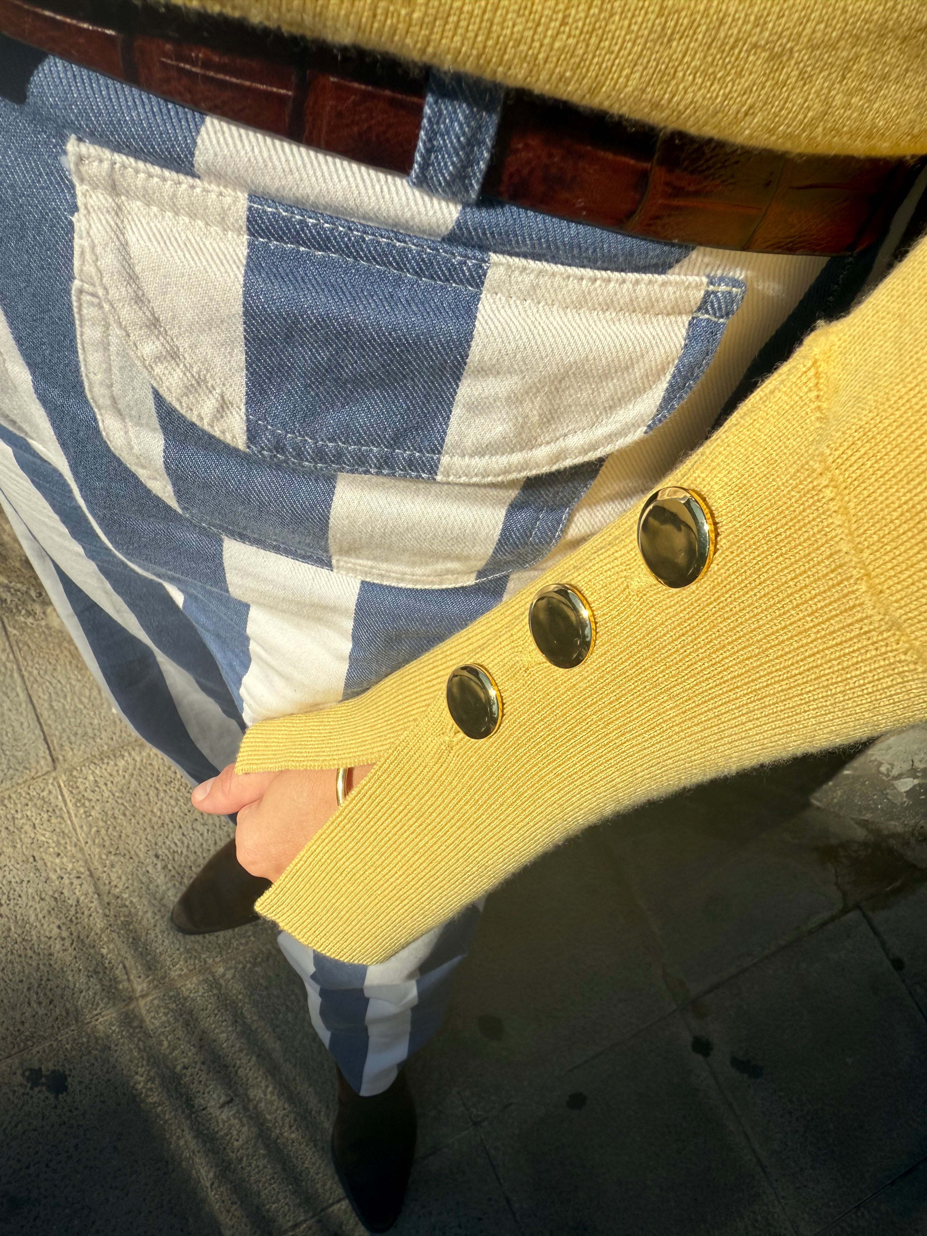 Maru Crew Neck Butter Yellow