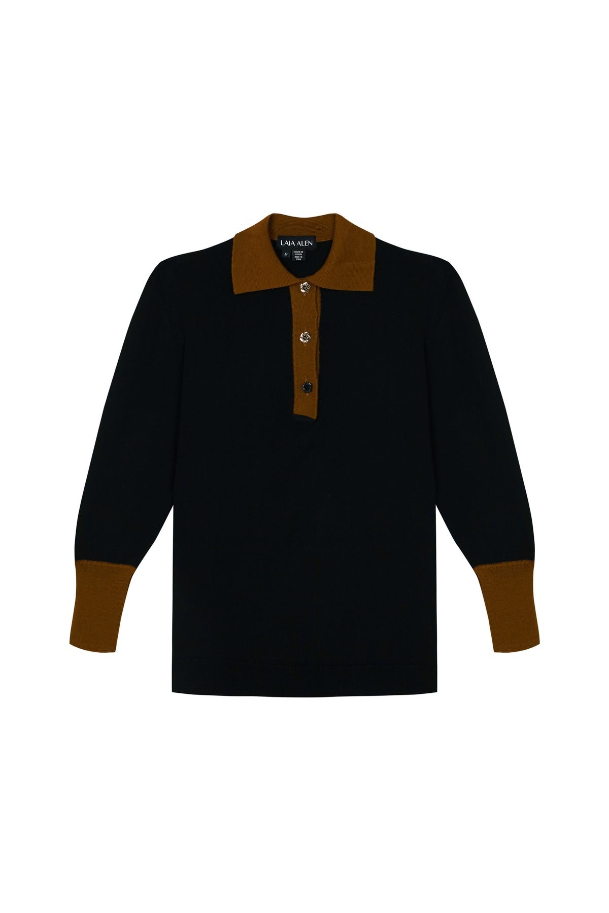 Emily Cashmere Polo Black
