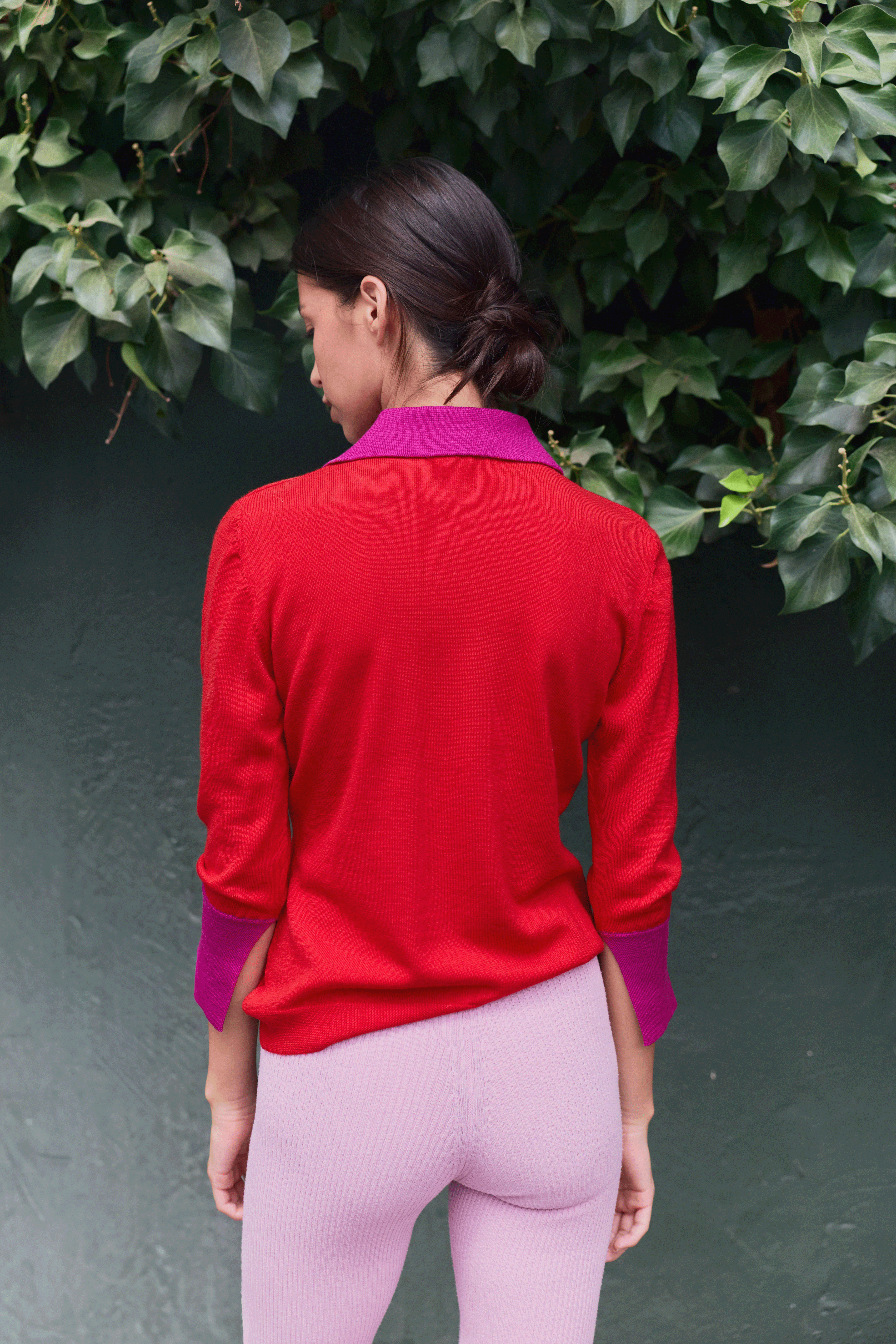 Emily Cashmere blend Polo Red