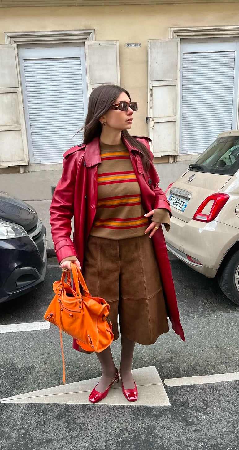 Lionel Striped Sweater Beige