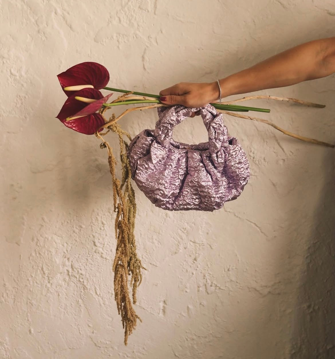 Bernatta Bag Lilac Textured