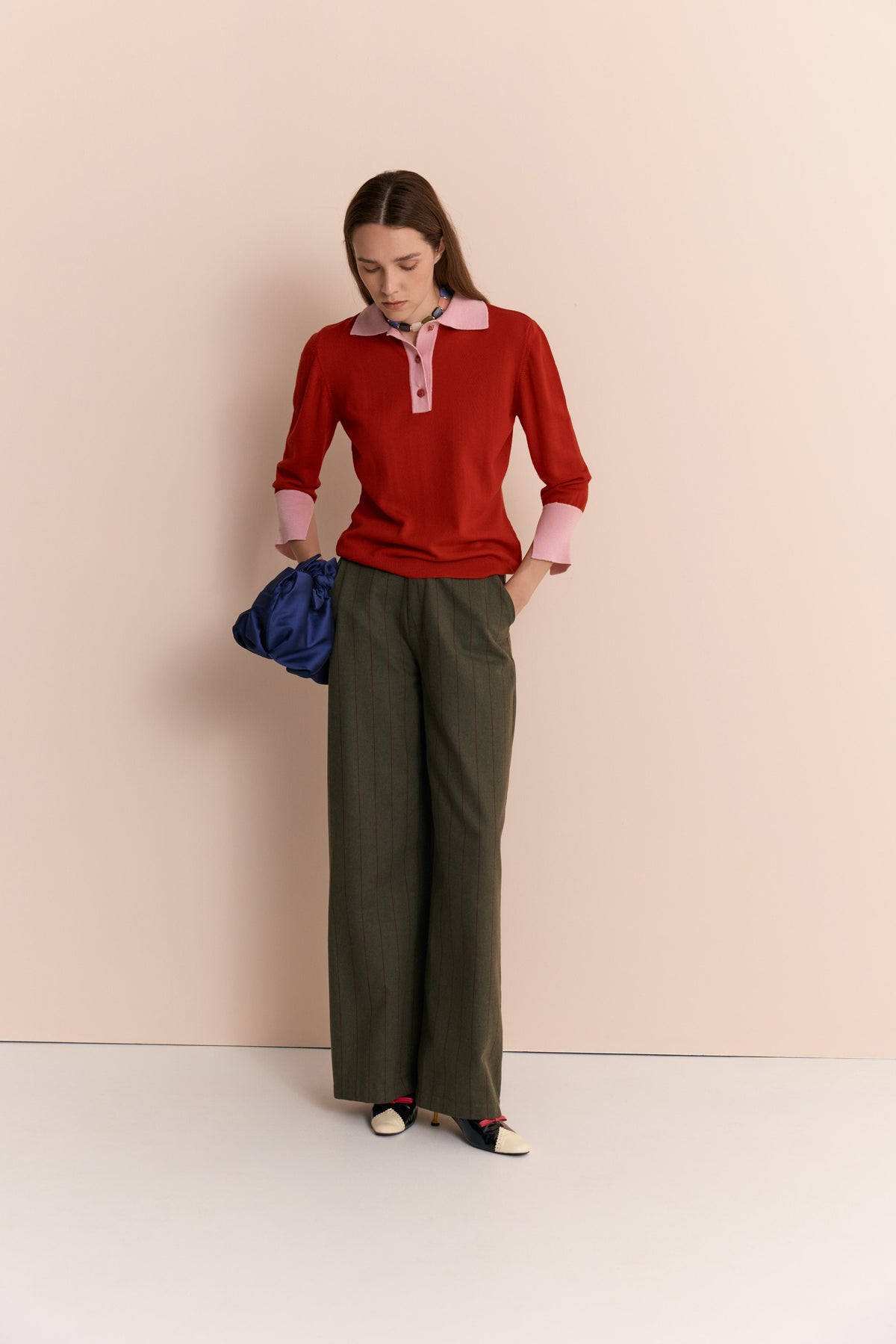 Emily Cashmere Polo Red
