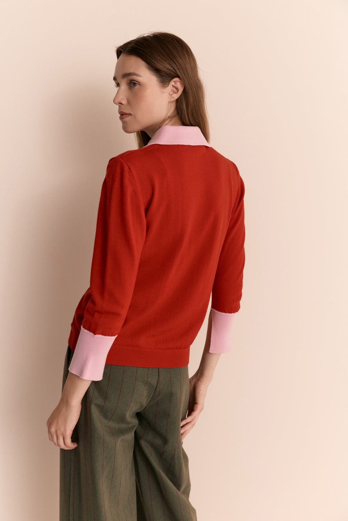 Emily Cashmere Polo Red