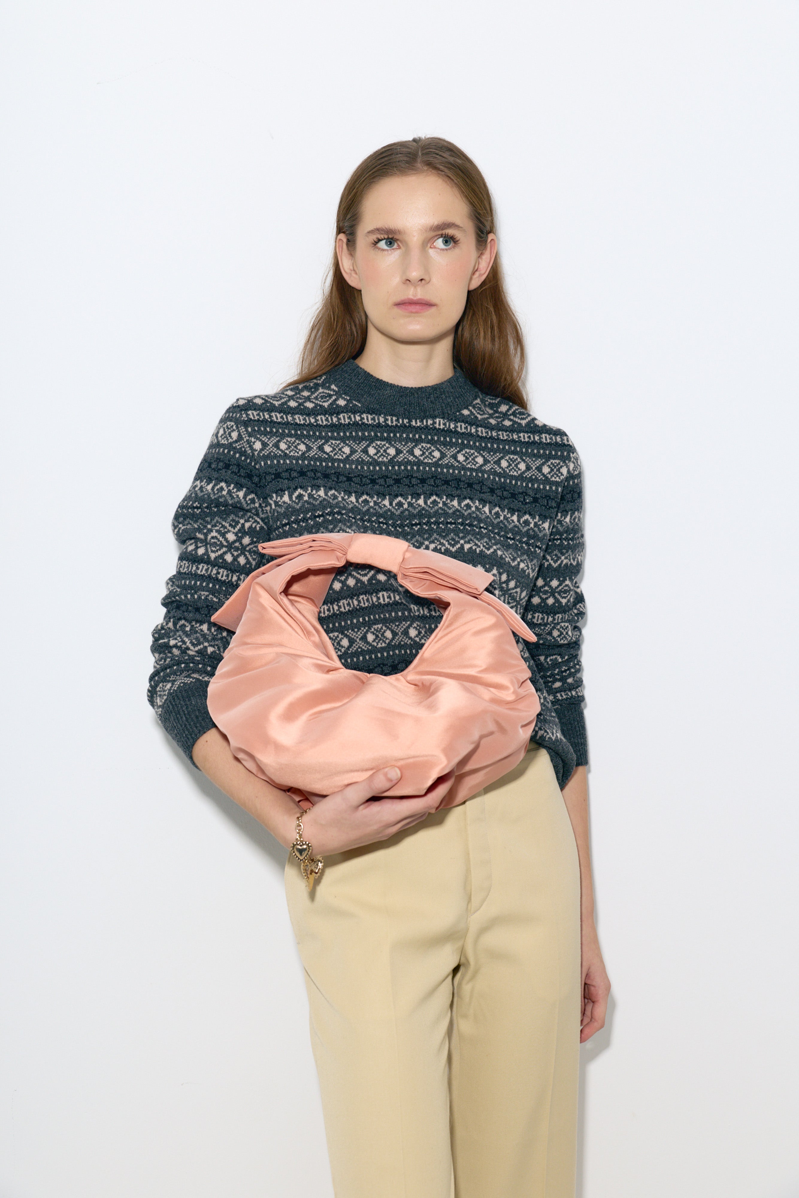 Sara Fair Isle Jumper Grey Marengo