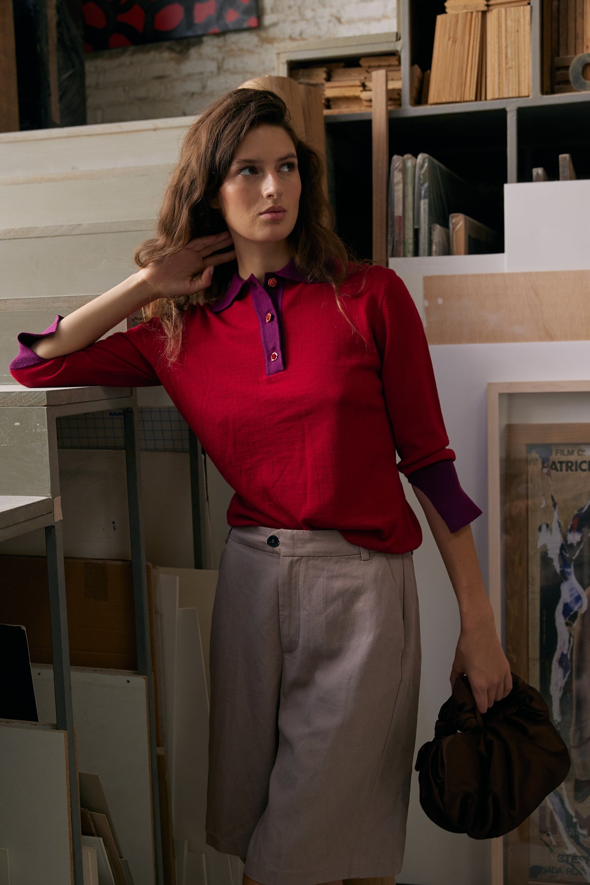 Emily Polo Merino and Cashmere blend - Red