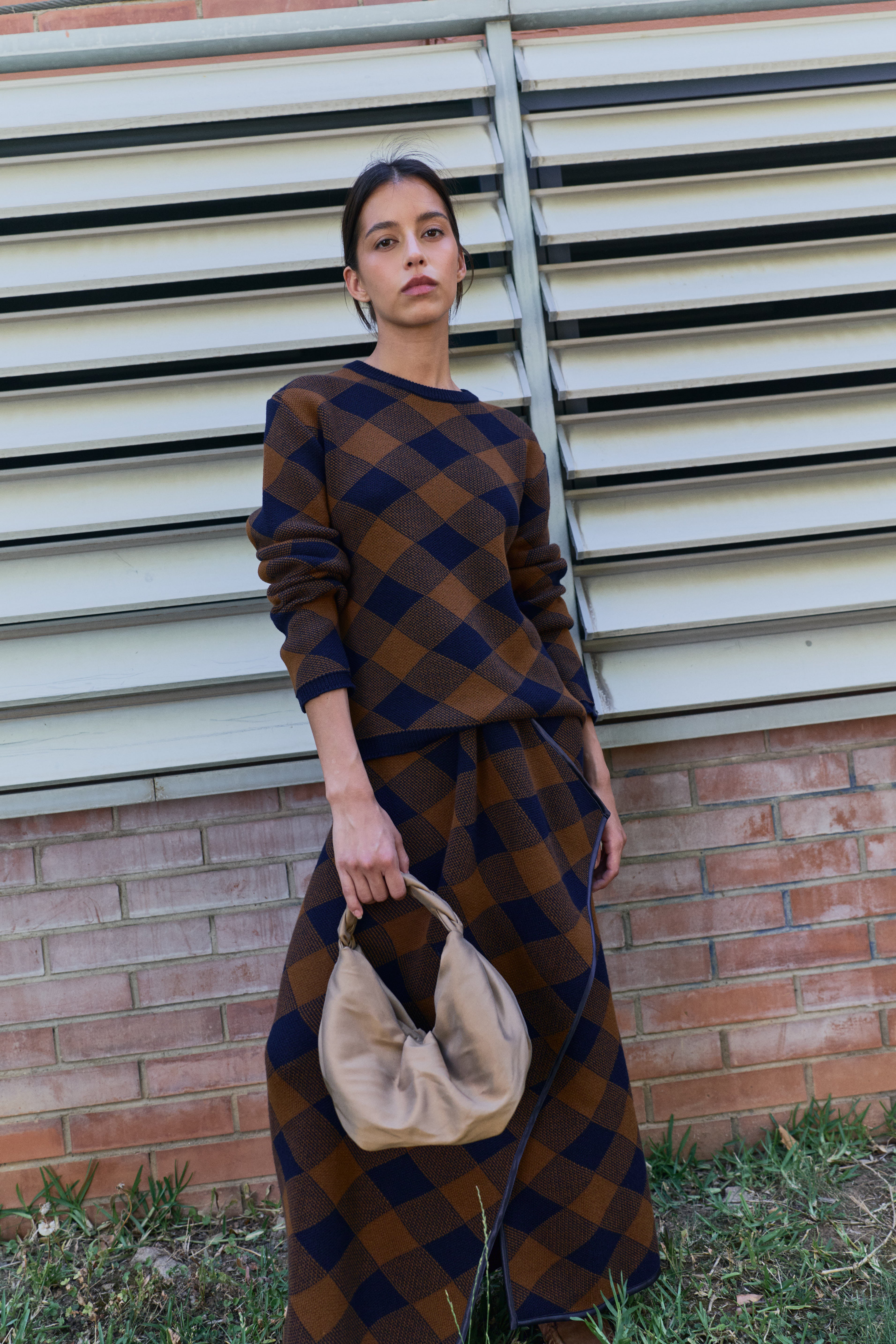 Lupe Crew Neck Argyle