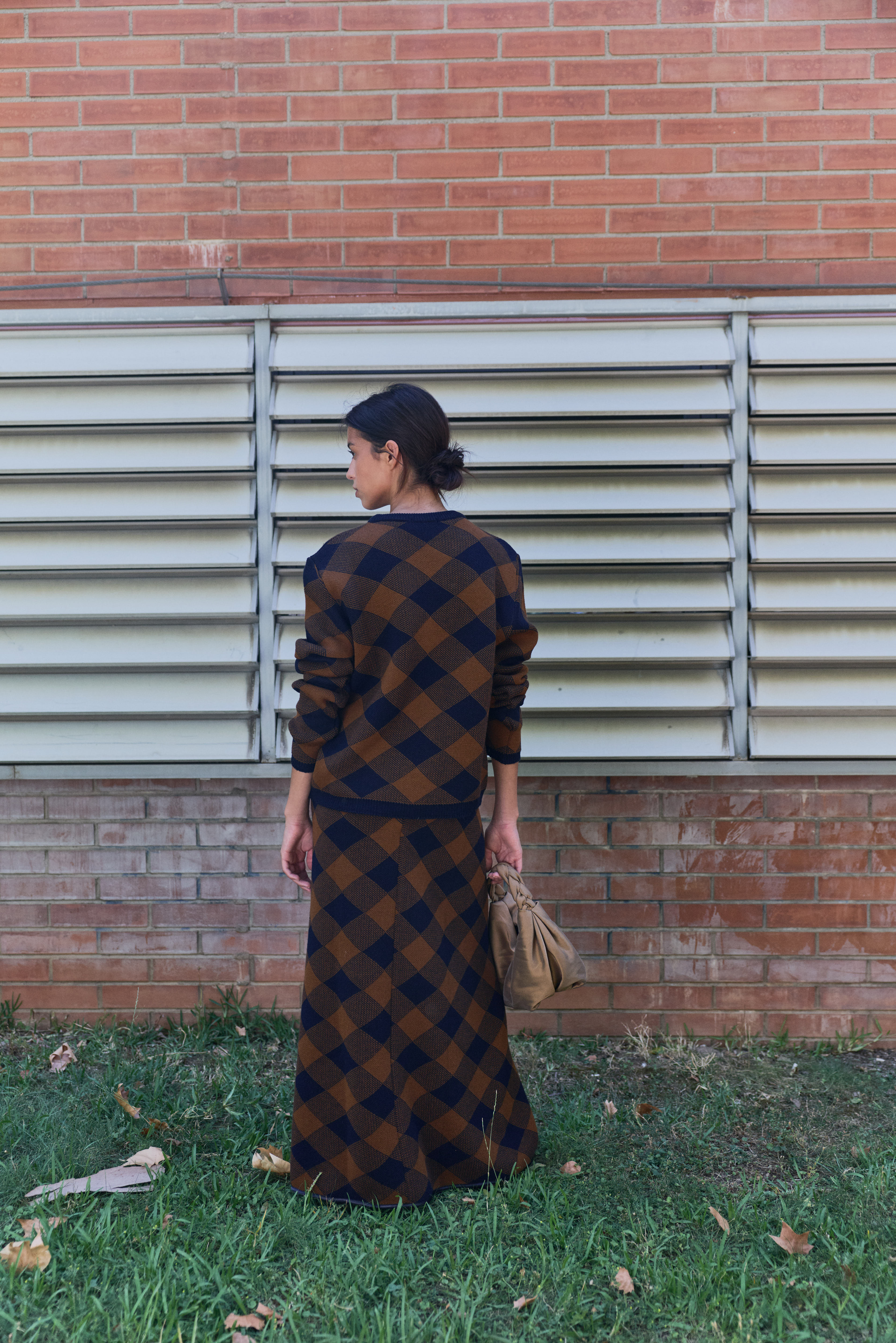 Lupe Crew Neck Argyle