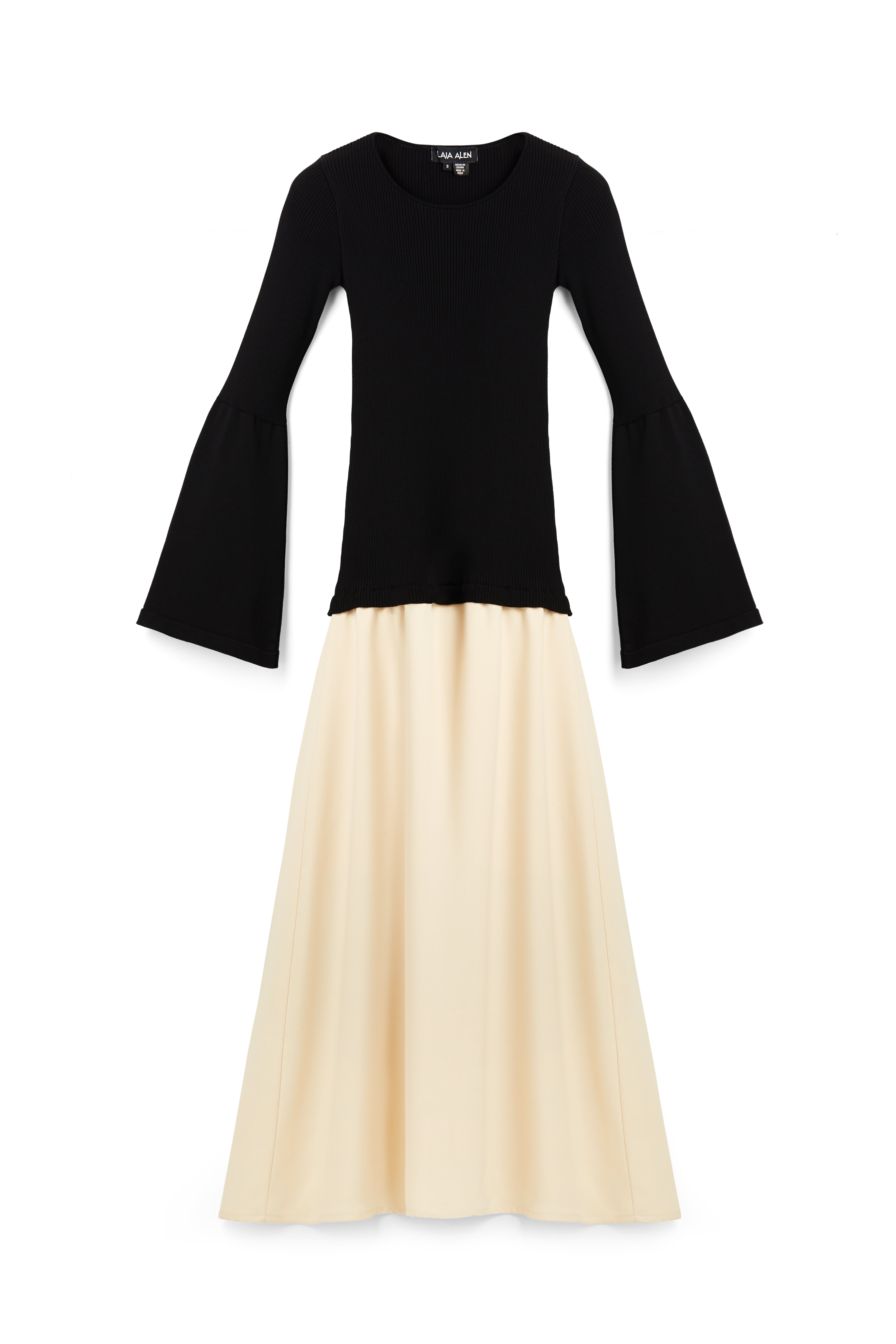 Sol Dress Black/Ecru