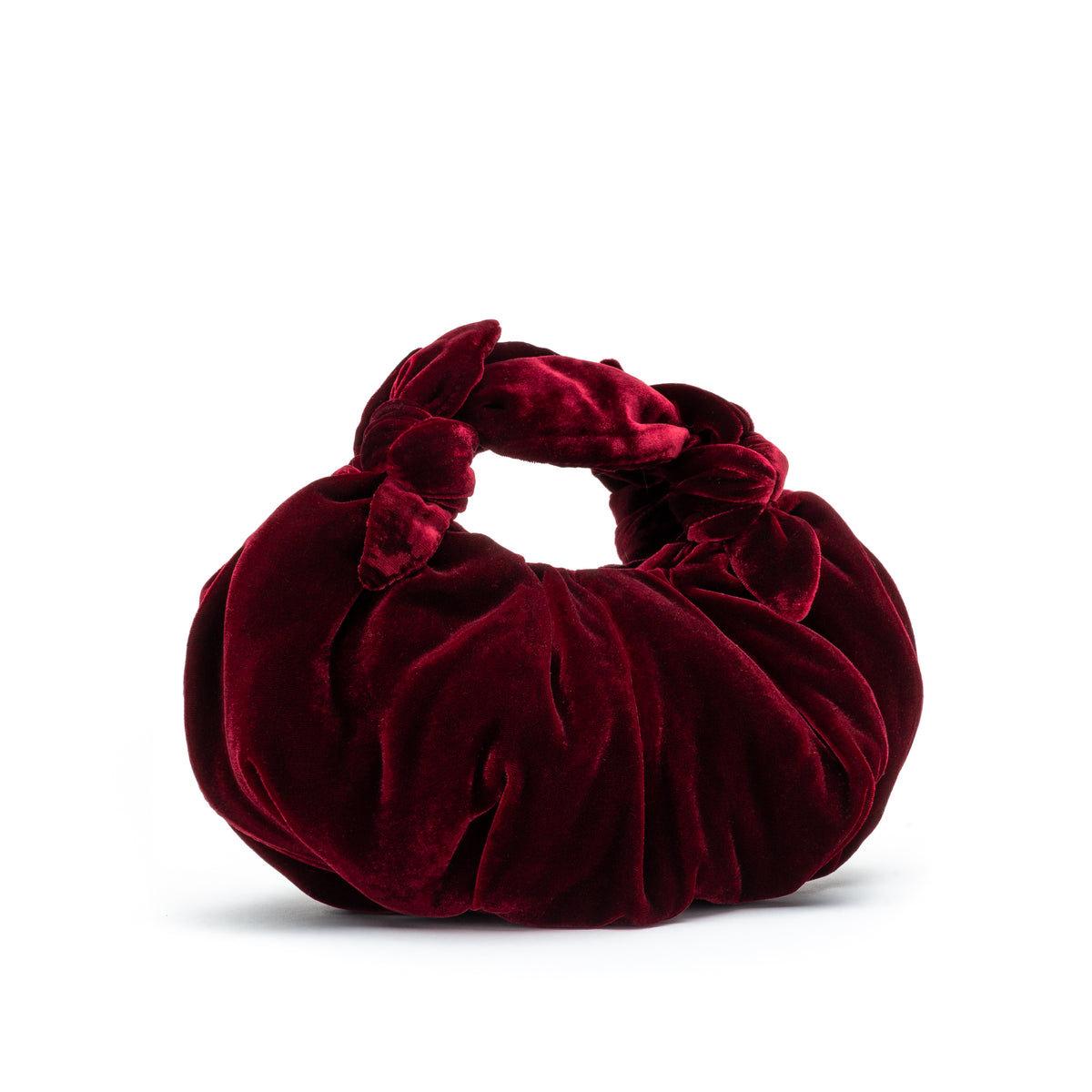 Burgundy velvet handbag online