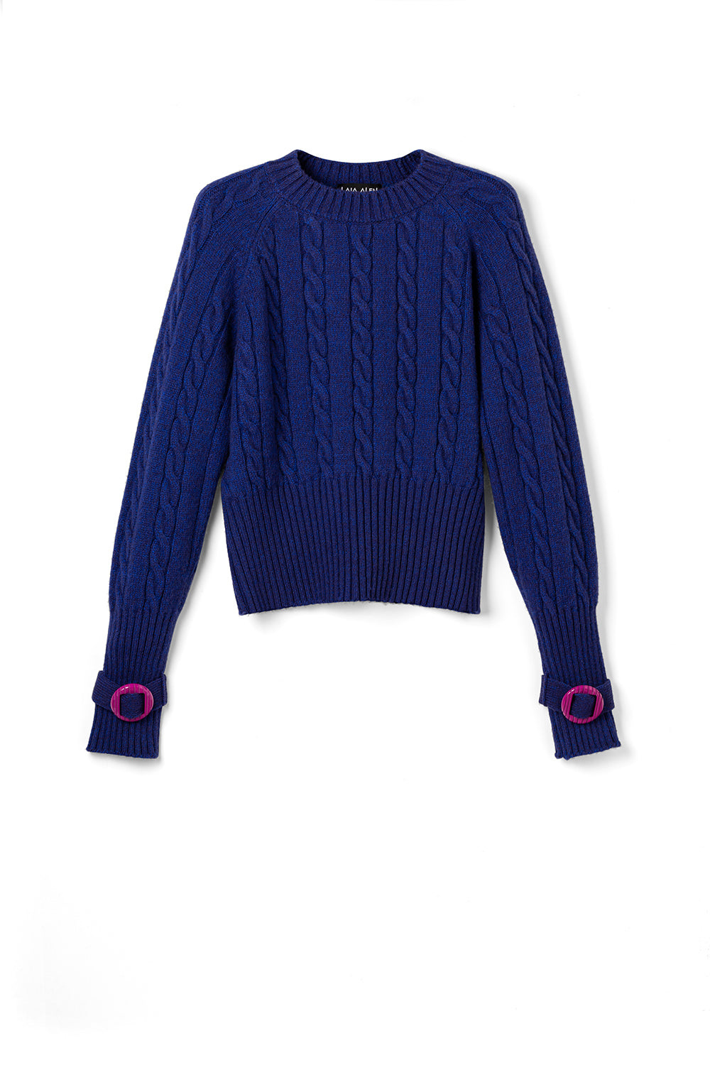 Clara Cable Knit Sweater Blue
