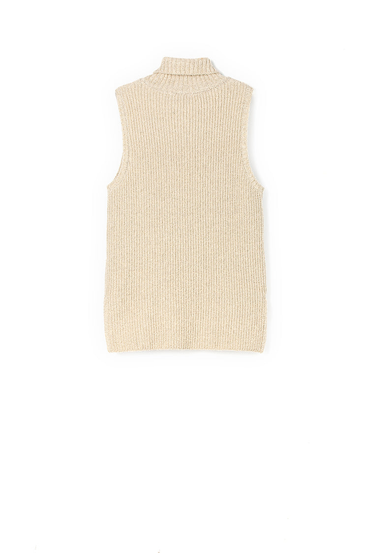 Maria Roll Neck Top Ivory