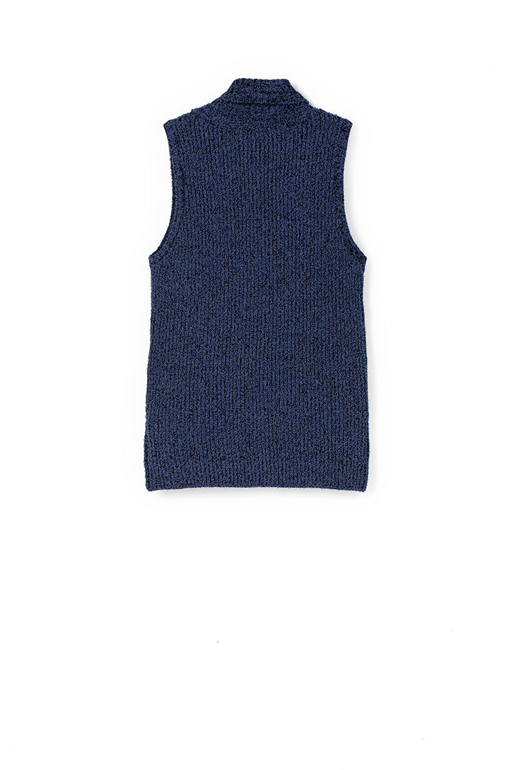 Maria Roll Neck Top Baya Blue