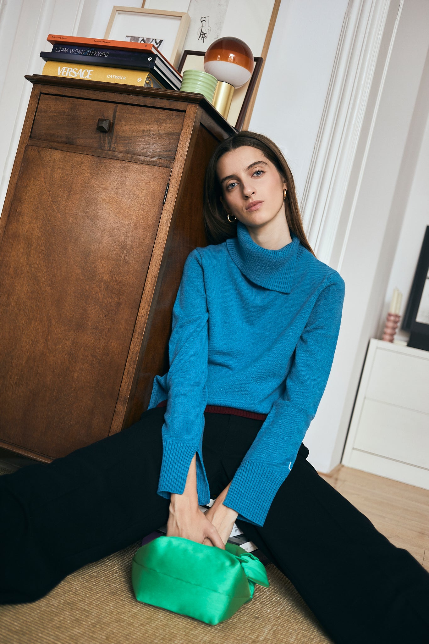 Silvia Cerulean Sweater