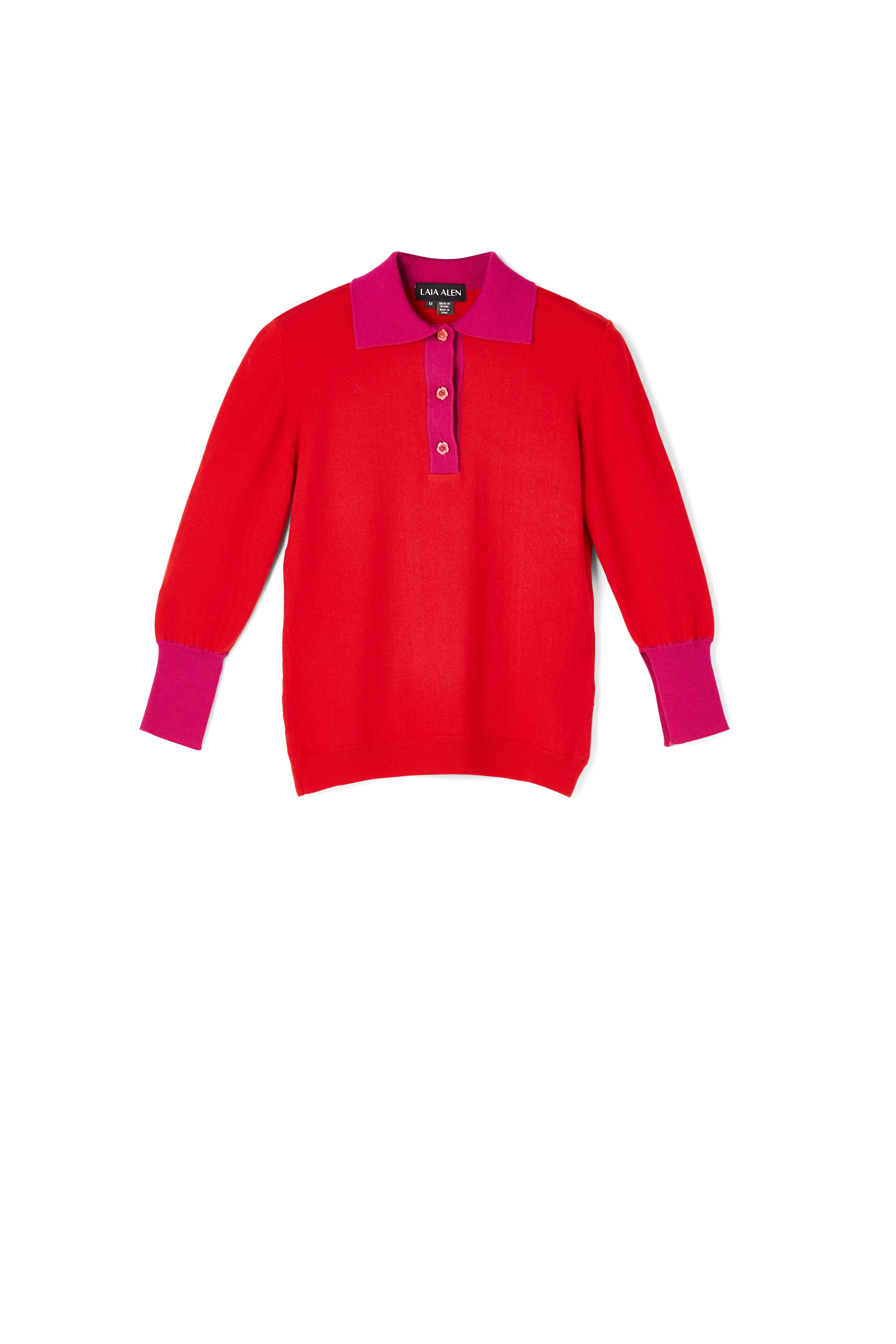 Emily Cashmere blend Polo Red