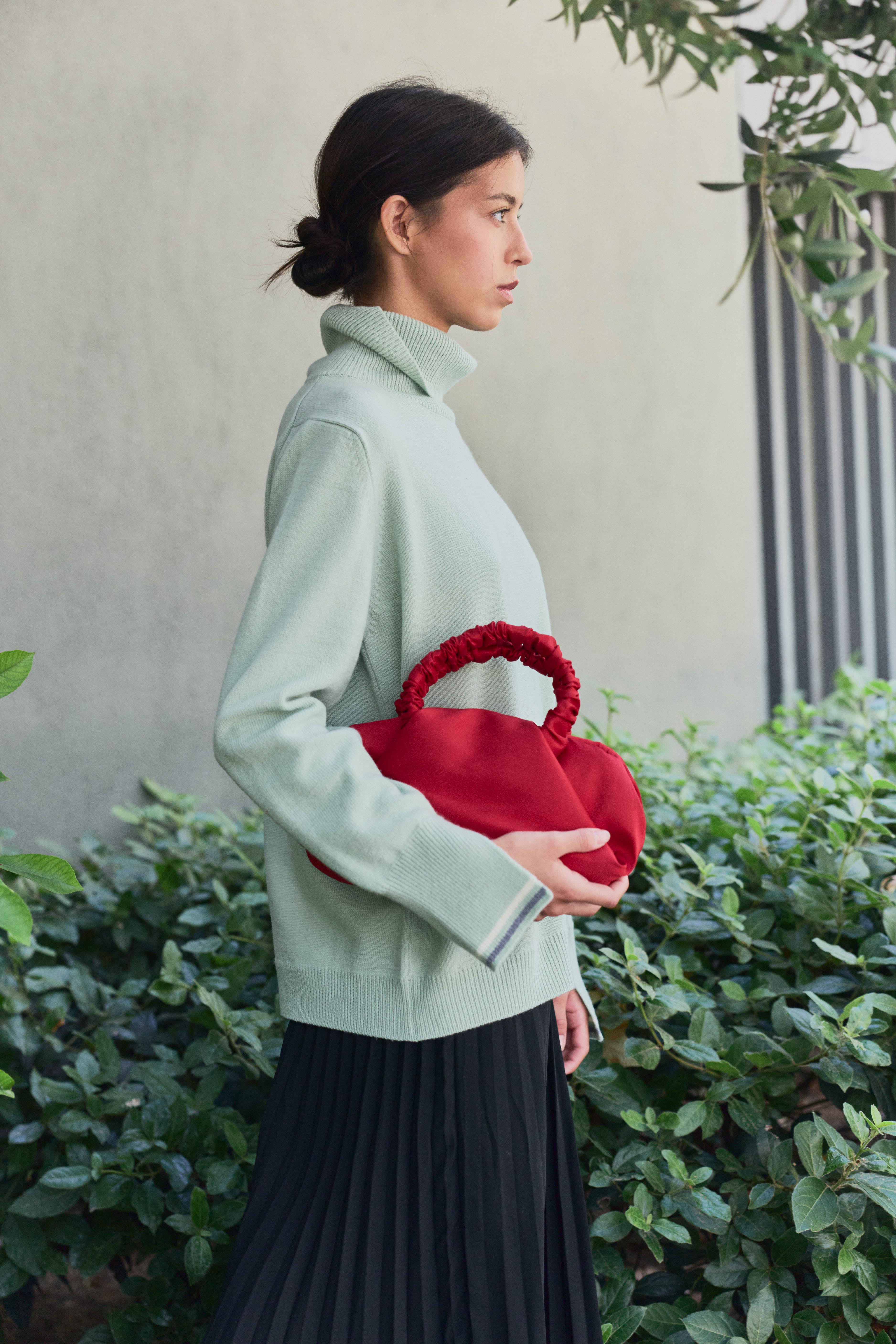 Berta Cashmere blend Crew Neck Mint Green