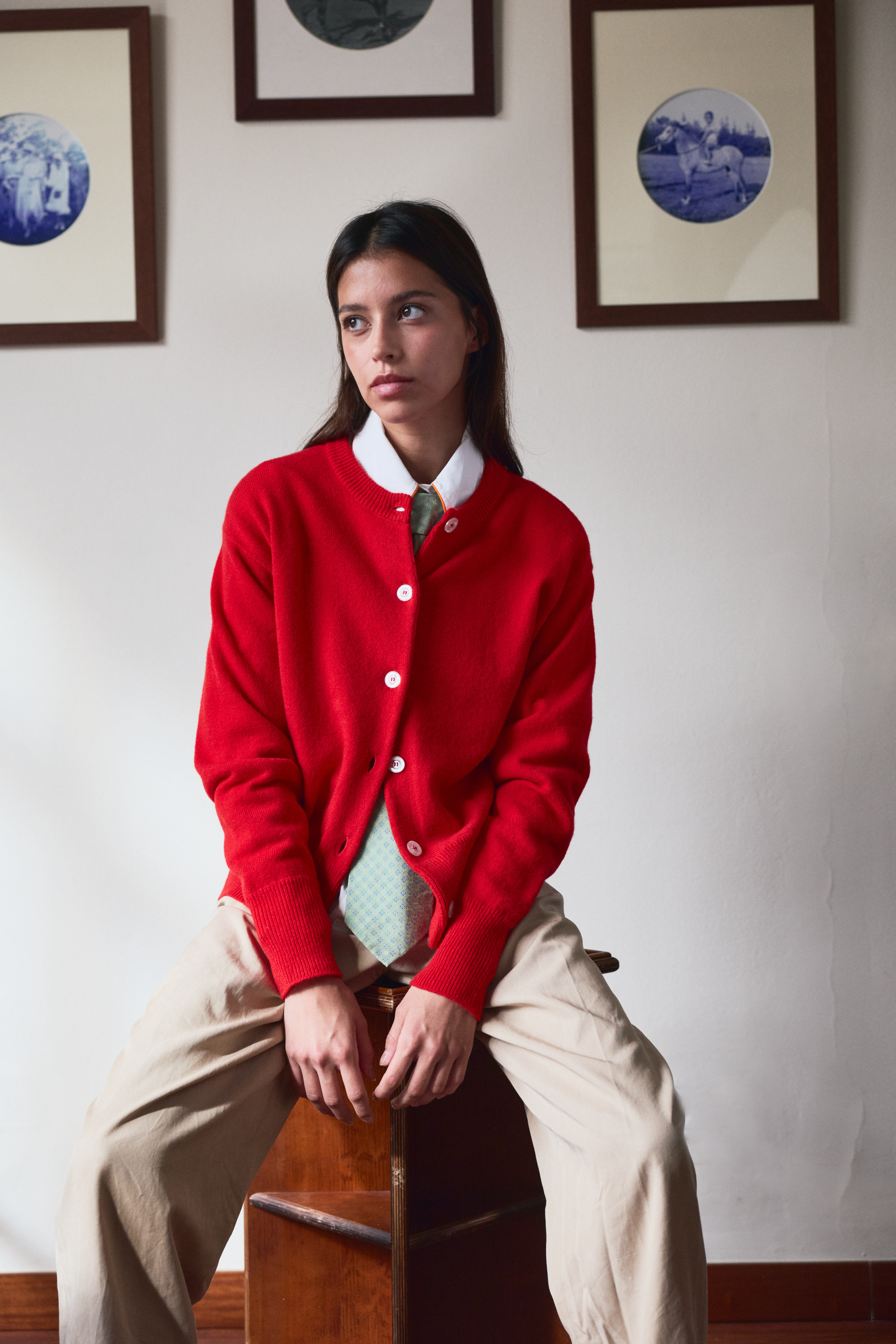 Kent Cardigan Red