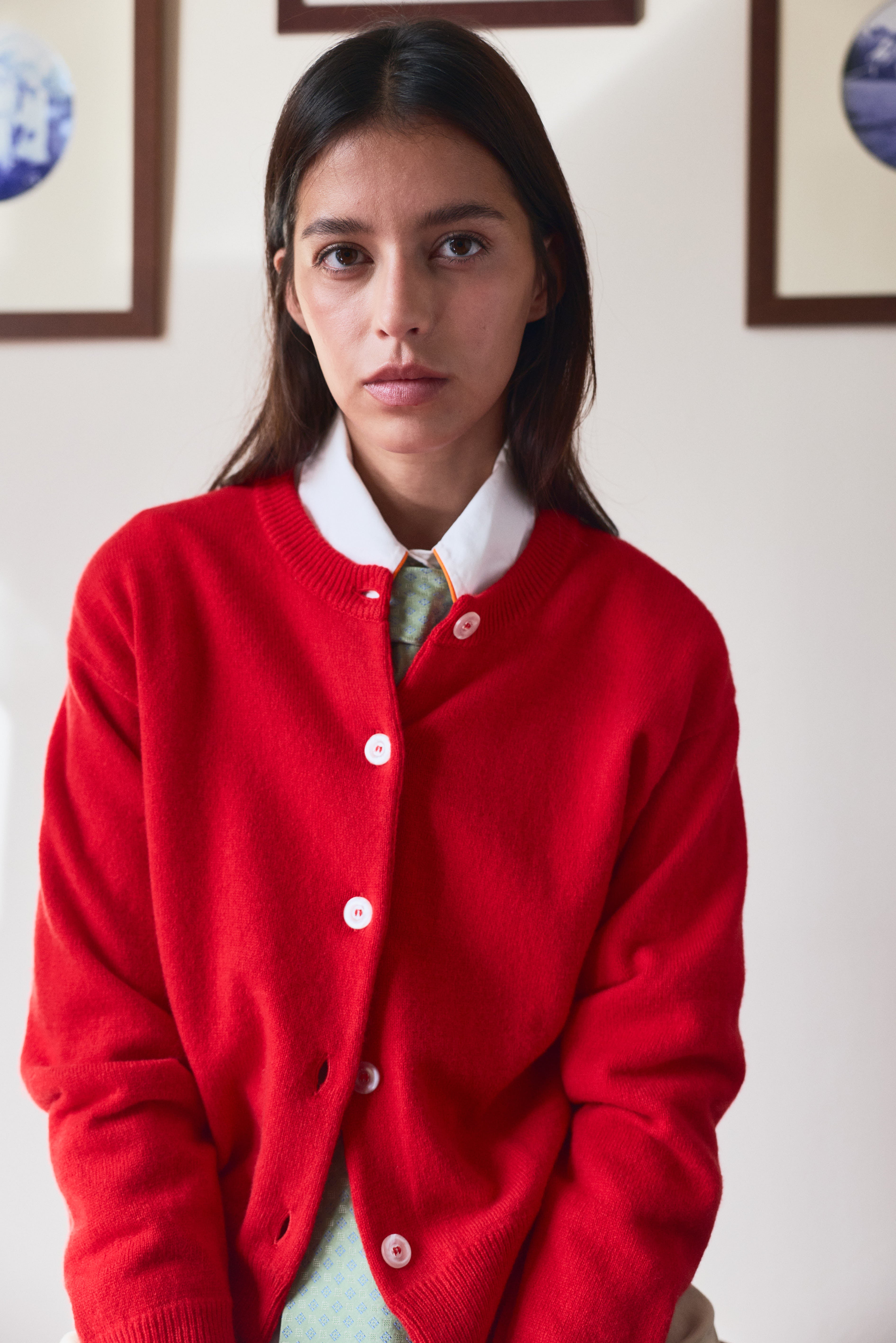 Kent Cardigan Red