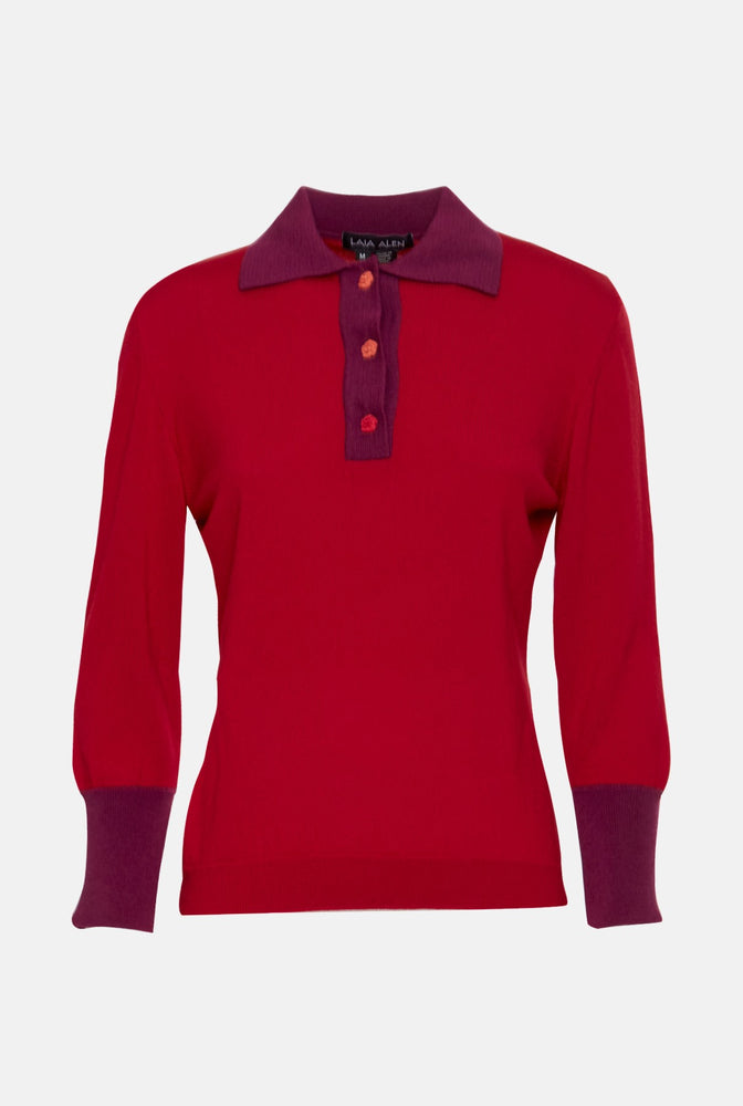 
                  
                    Emily Polo Merino and Cashmere blend - Red
                  
                