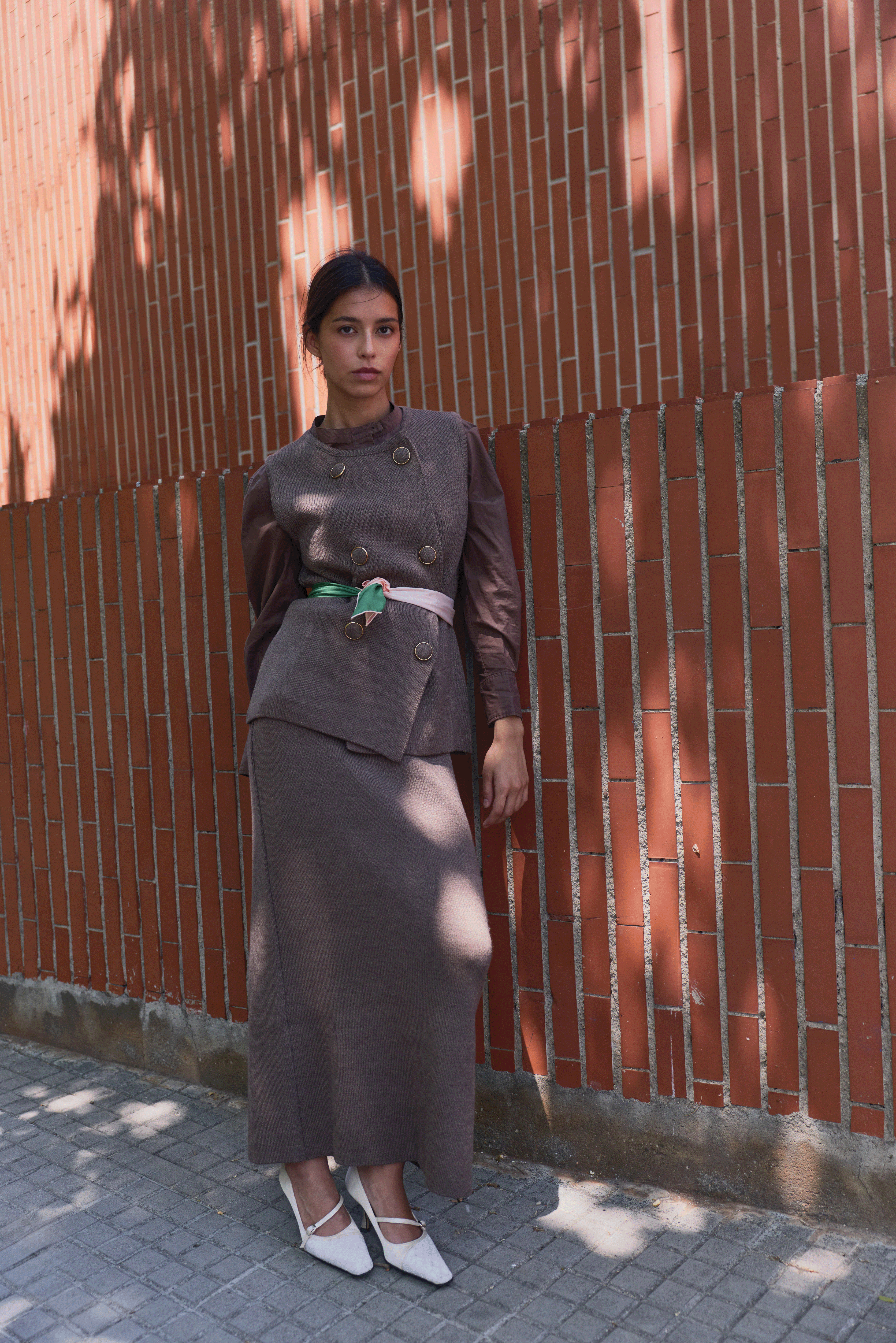 Ginebra Skirt Beige