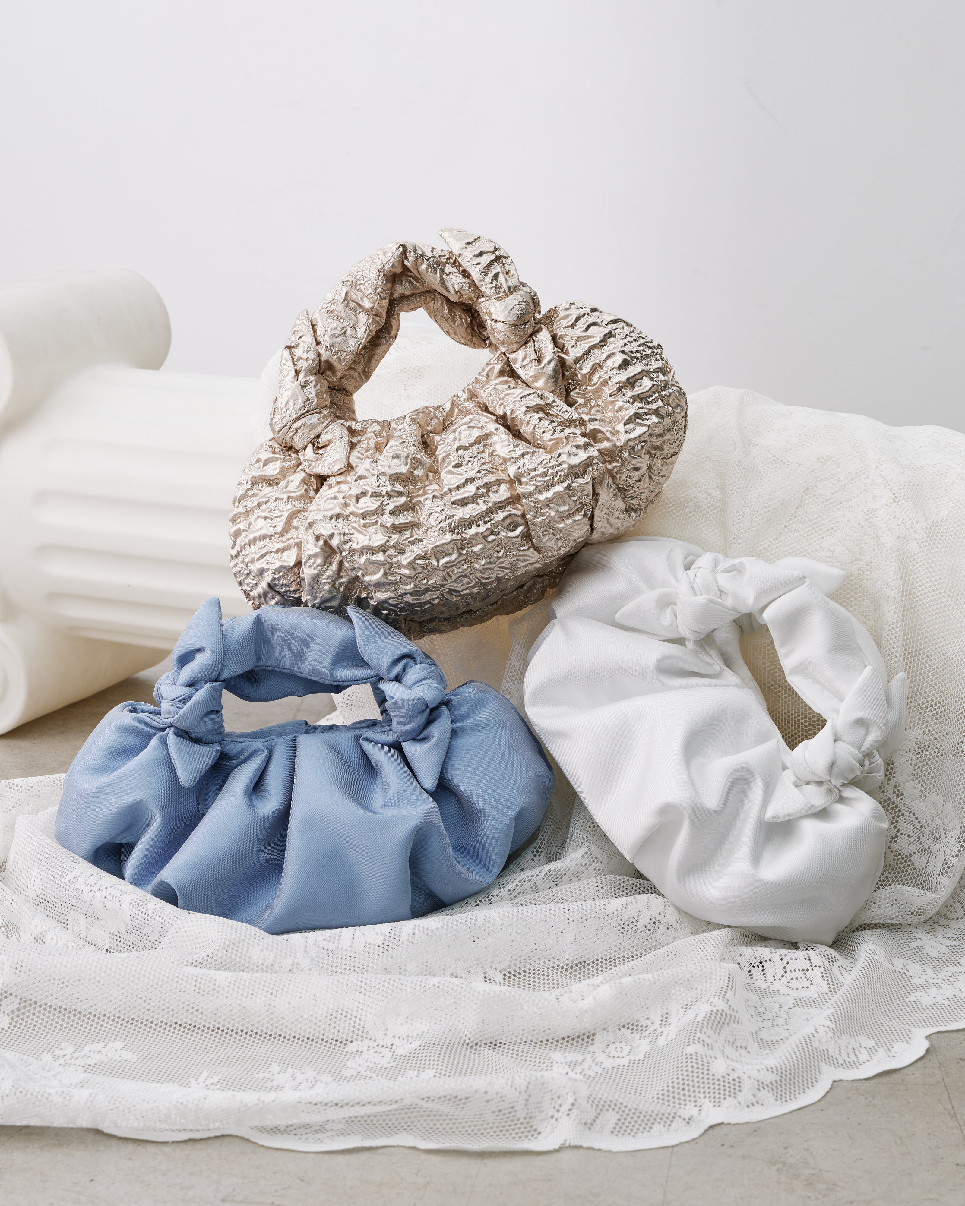 Bernatta Bag Silver Textured