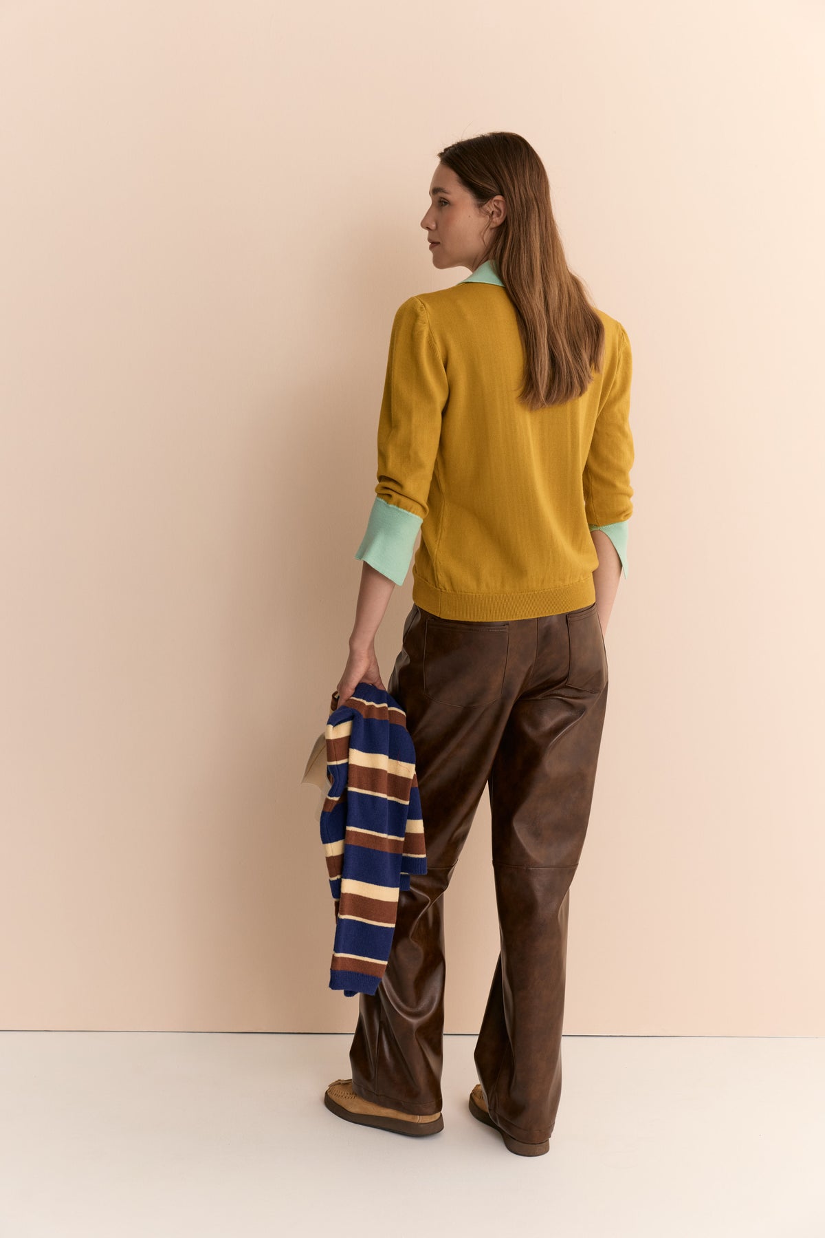 Polo de cachemira Emily color mostaza