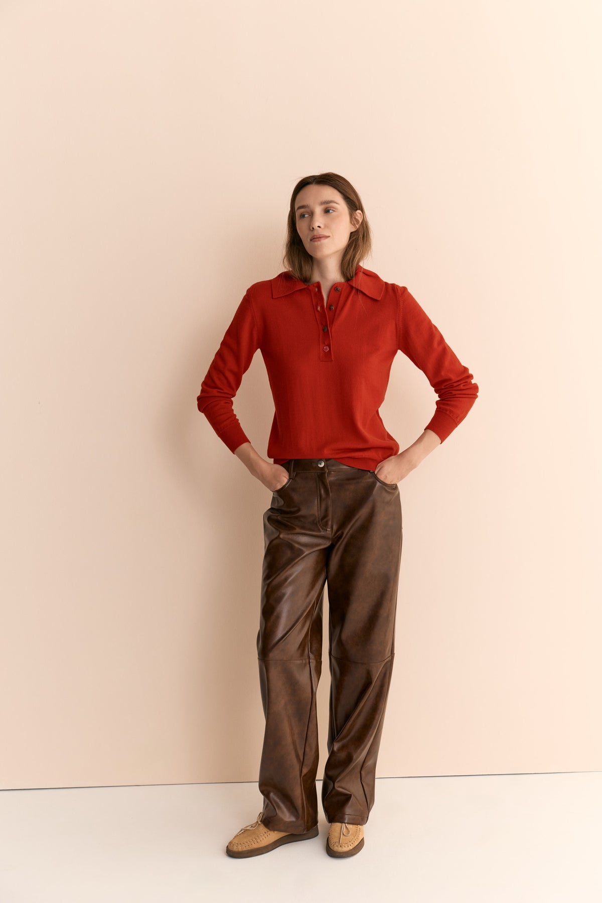 Antonia Winter Polo Red