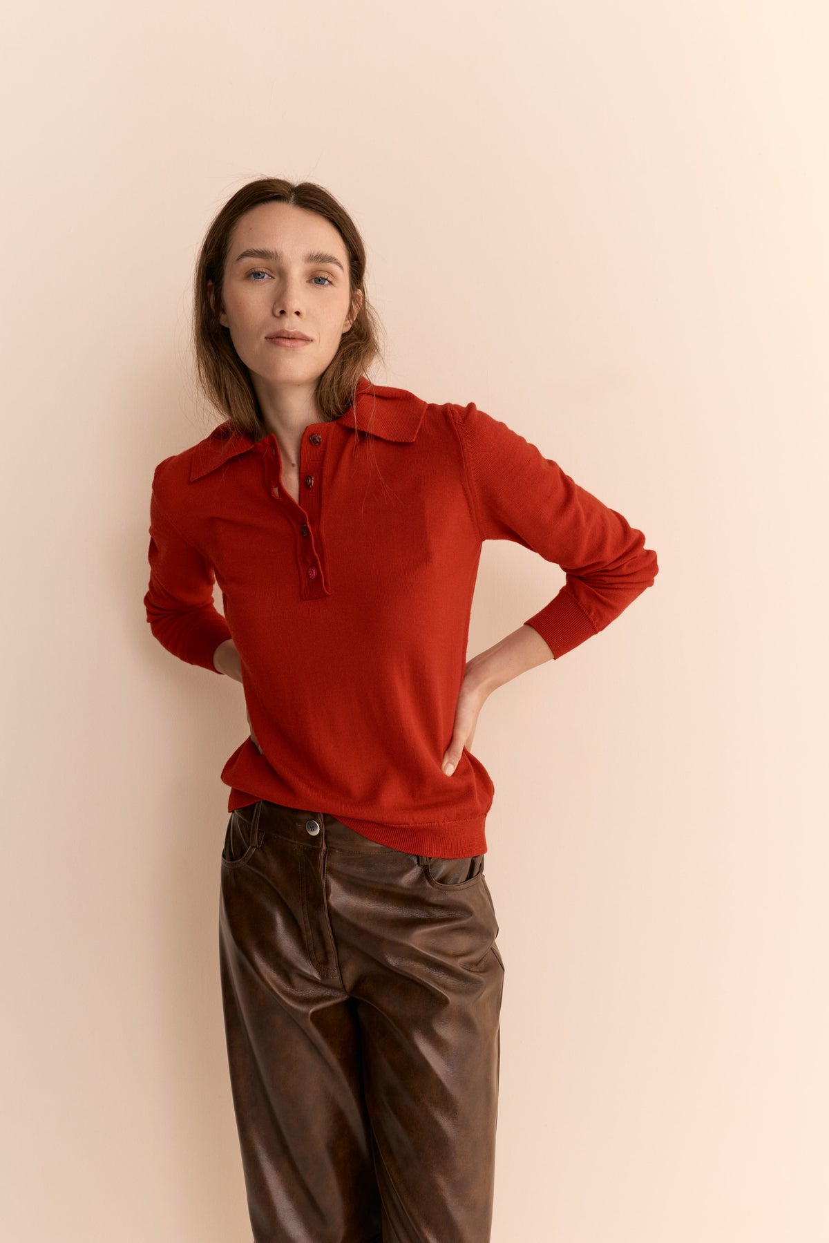 Antonia Winter Polo Red