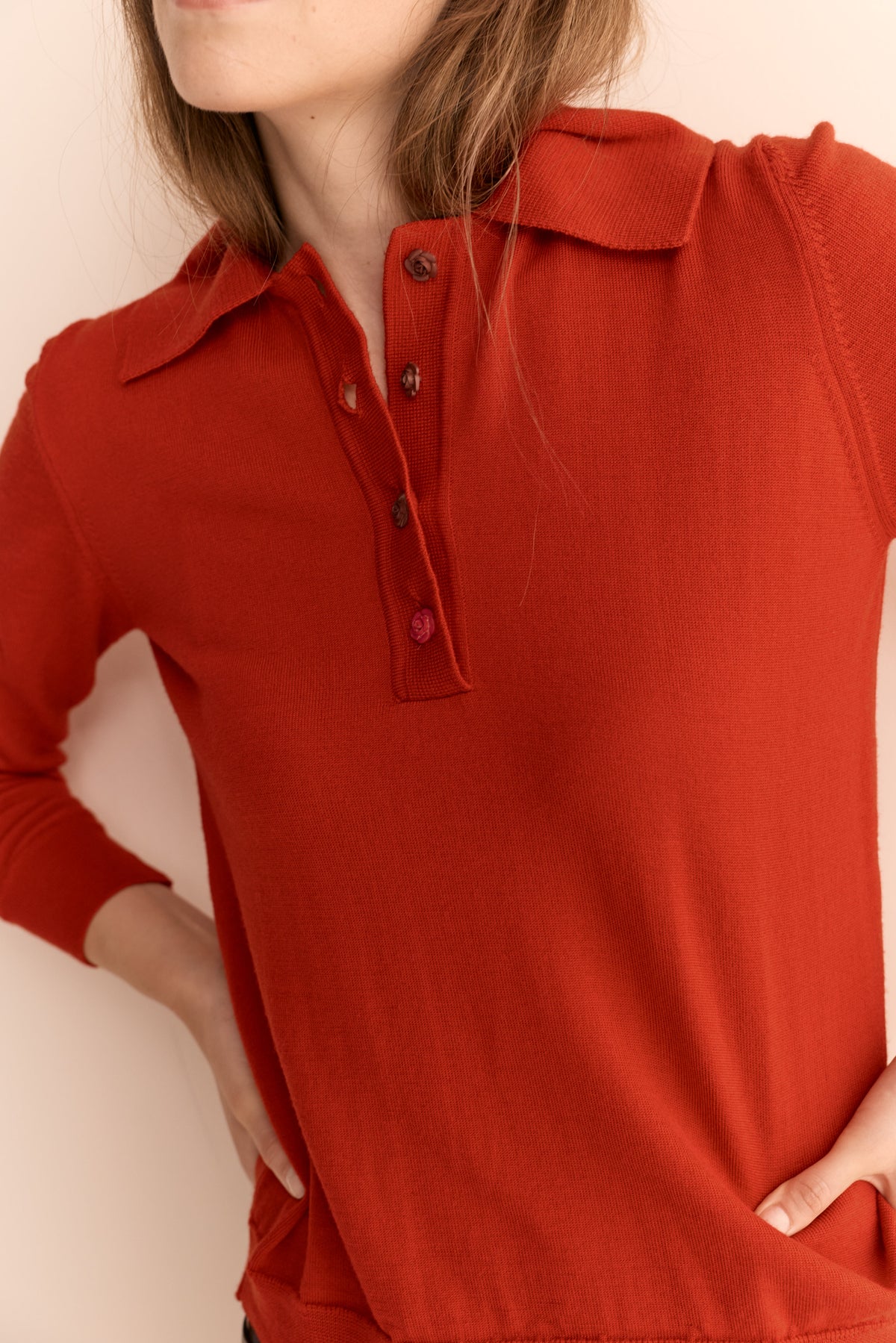 Antonia Winter Polo Red