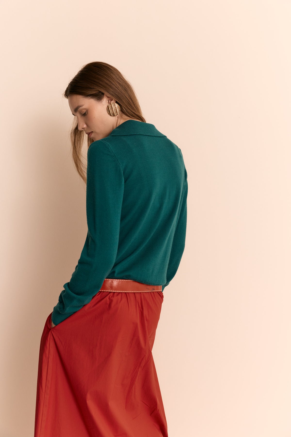Antonia Winter Polo Green