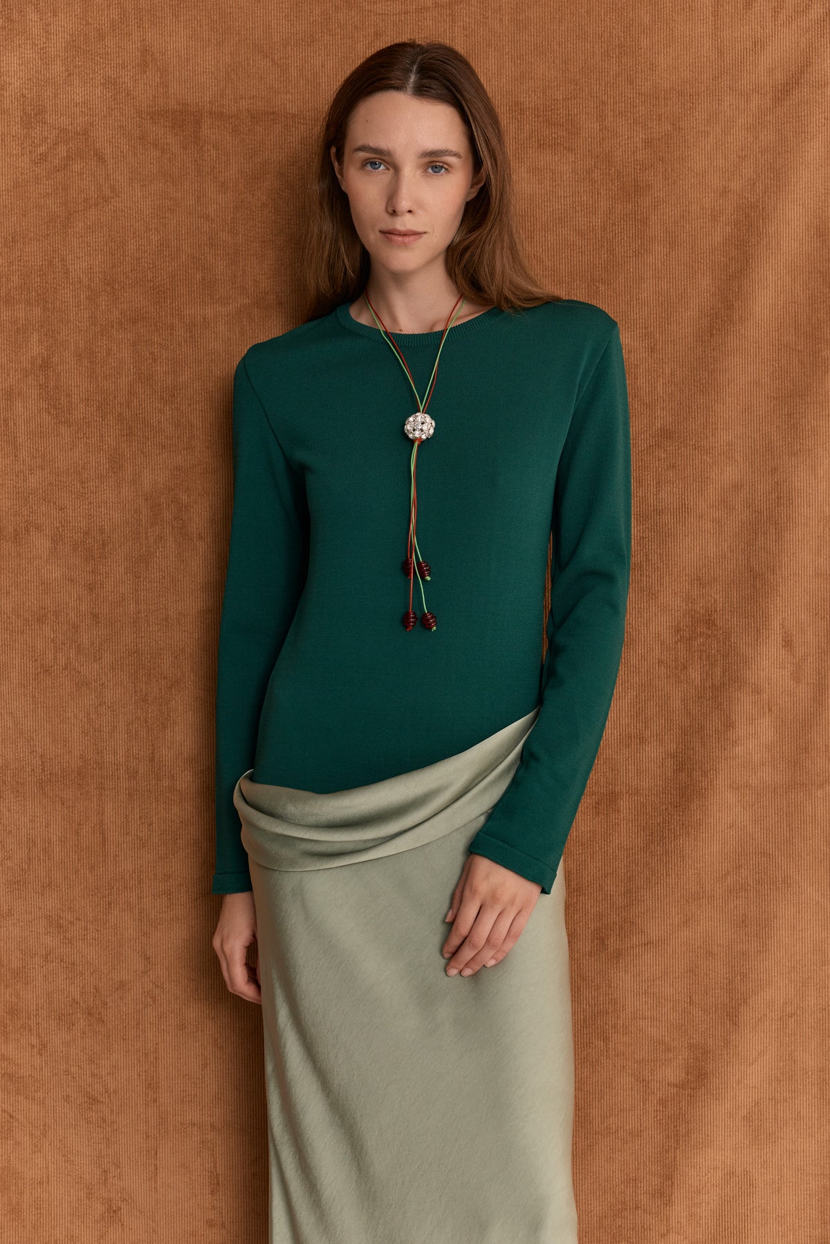 Vestido de invierno Nani caqui