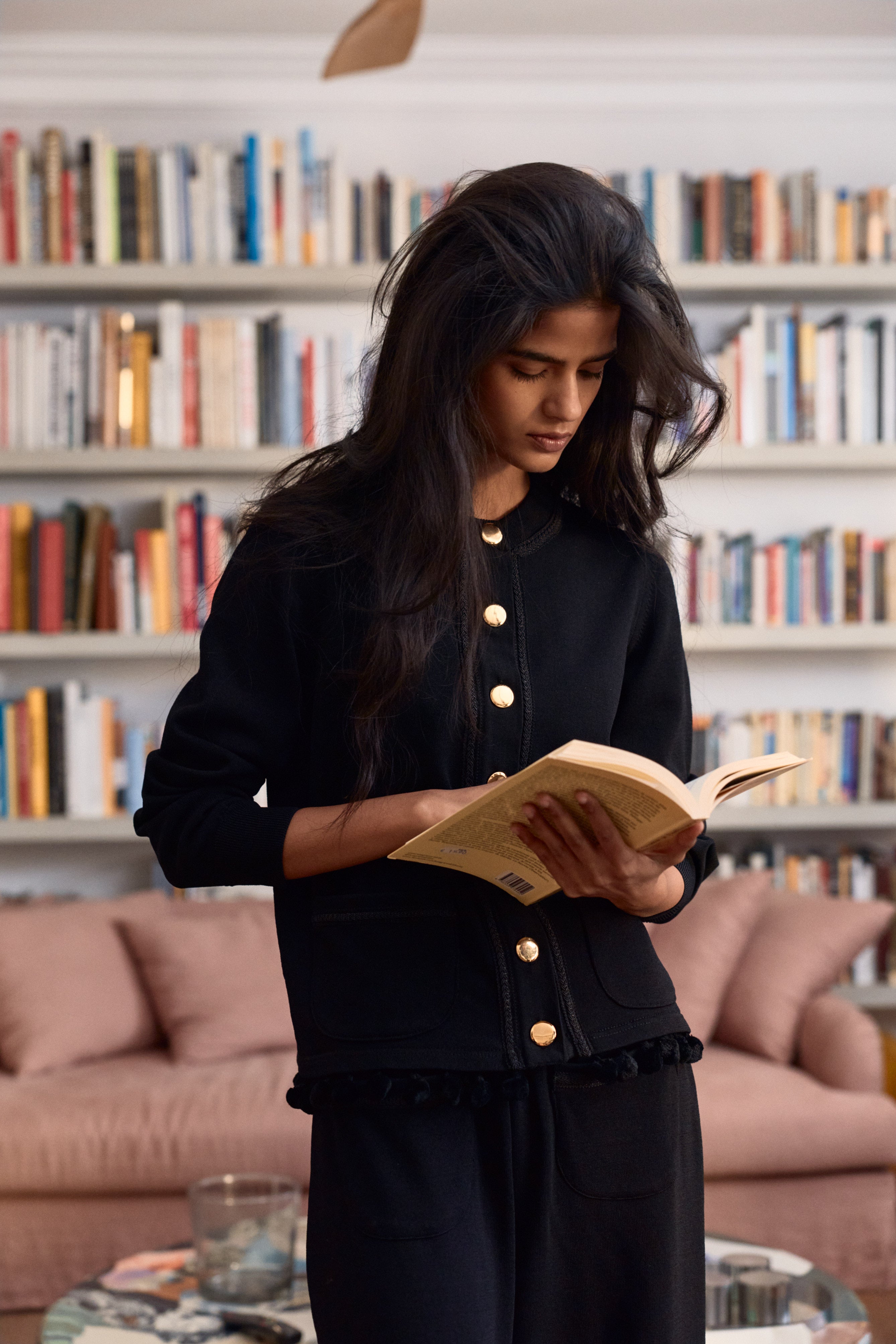 Montse Cardigan Pom-Pom Black