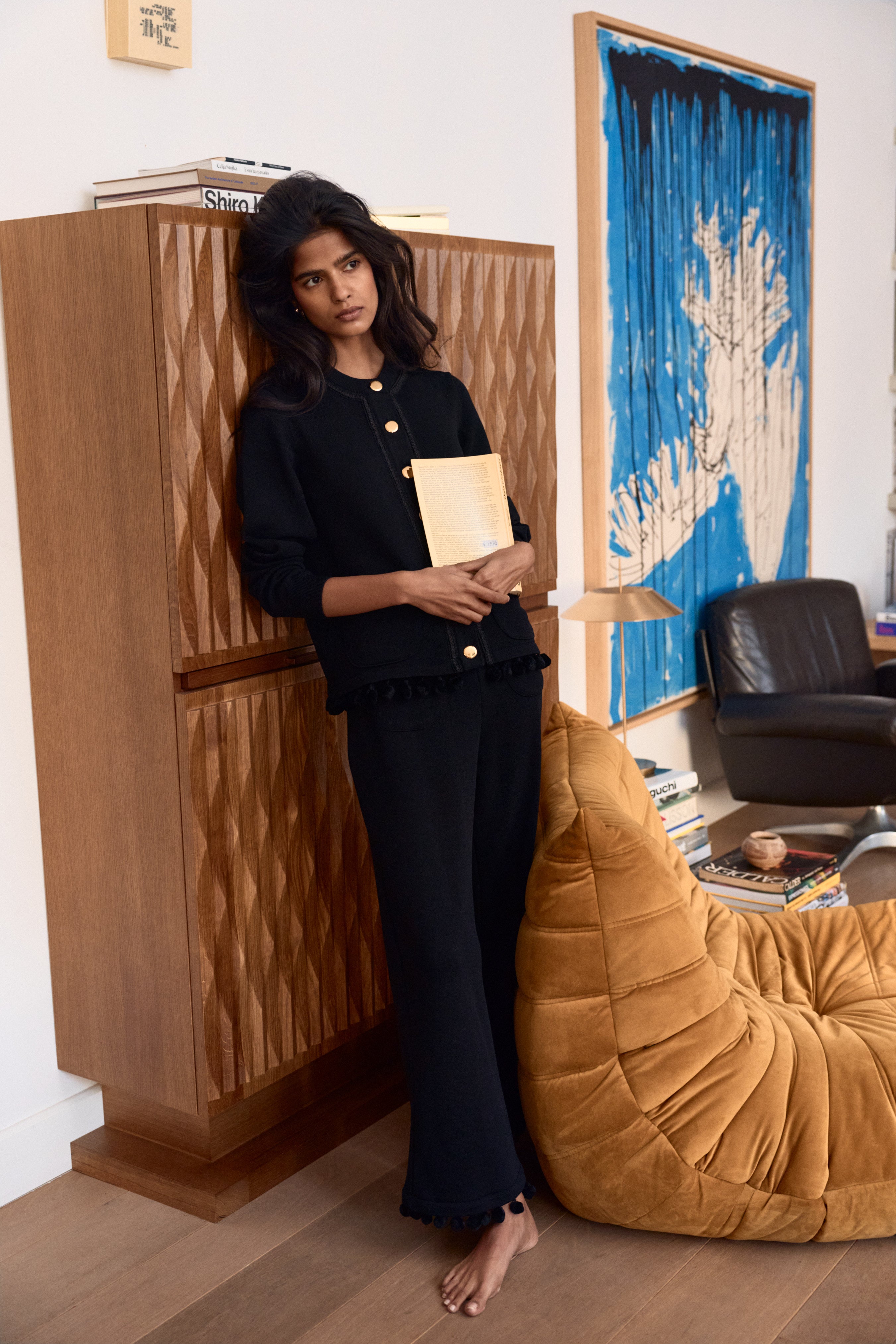 Margarita Pants Pom-Pom Black