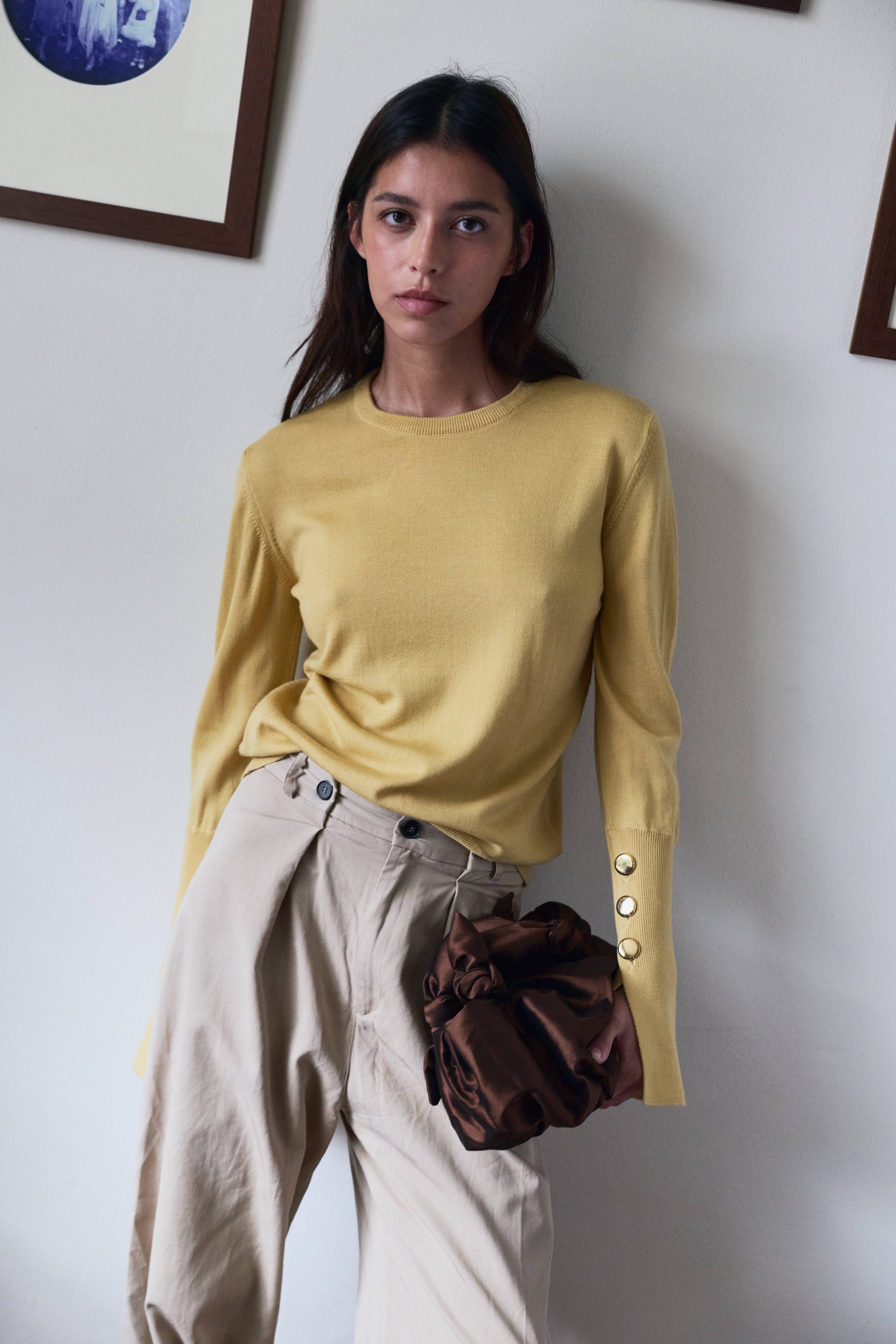 Maru Crew Neck Butter Yellow