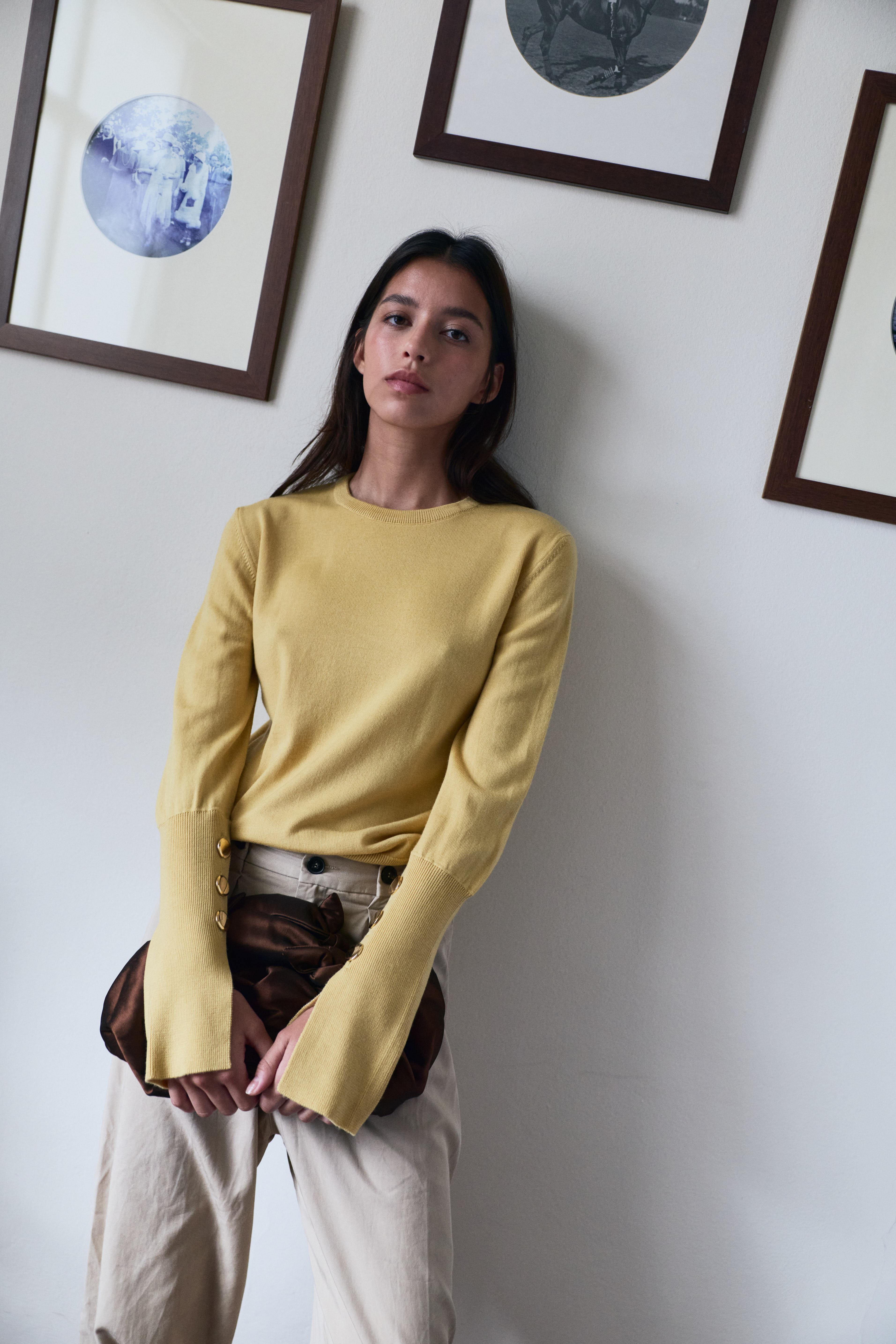 Maru Crew Neck Butter Yellow