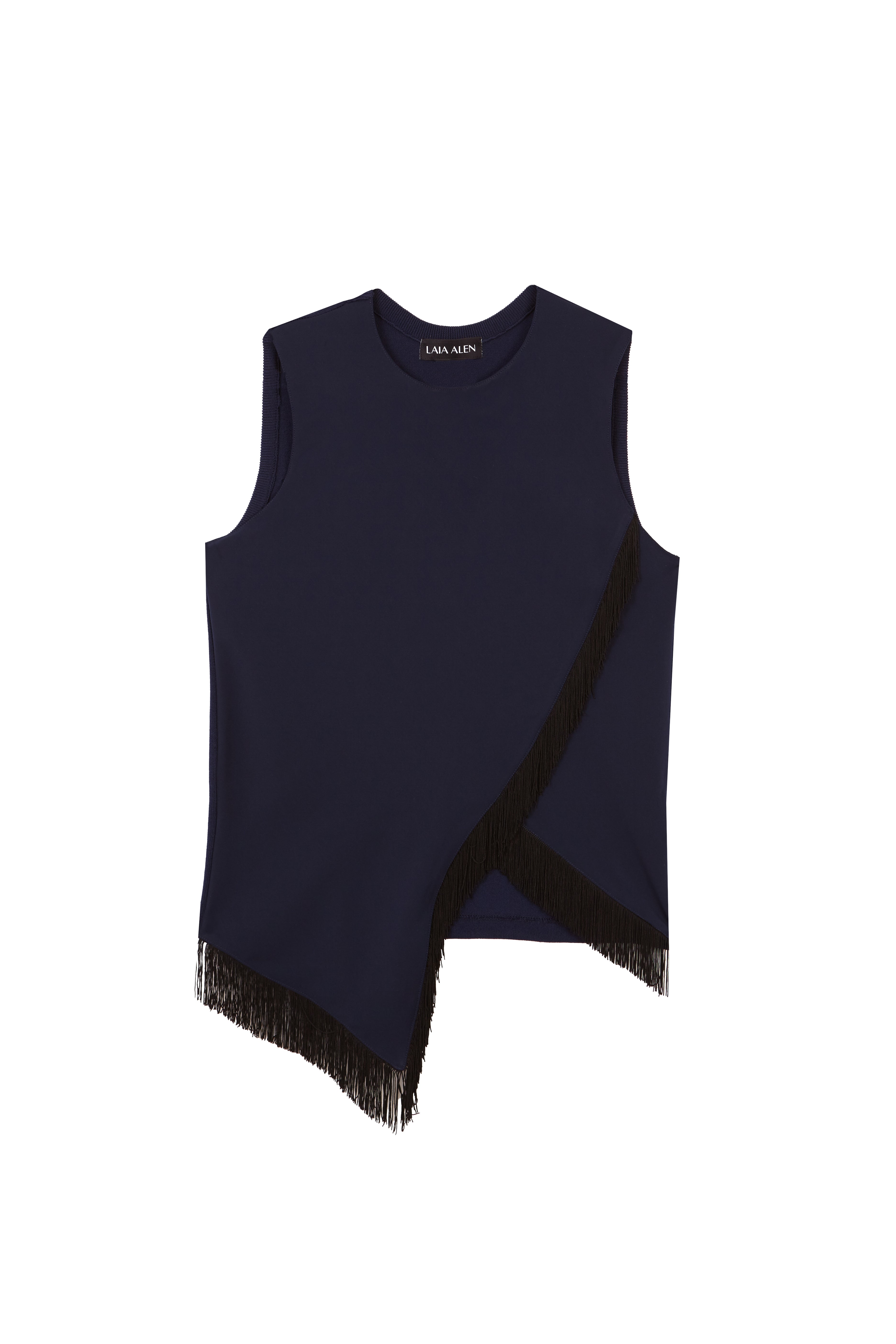 Ines Top Fringes Navy