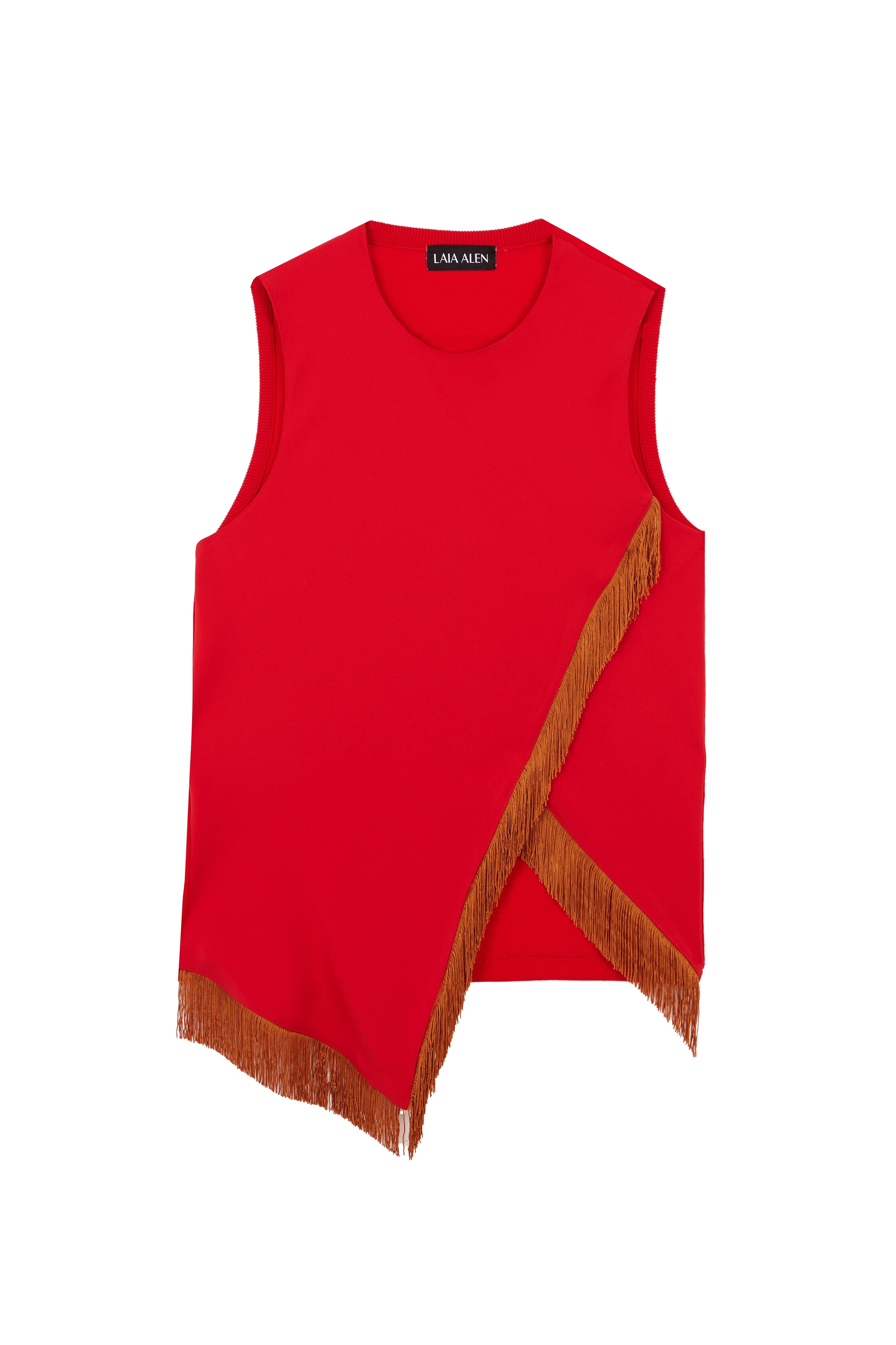Ines Top Fringes Red