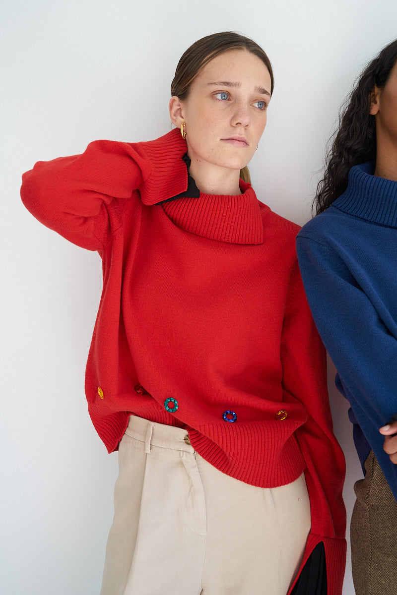 
                  
                    Silvia Red Sweater
                  
                